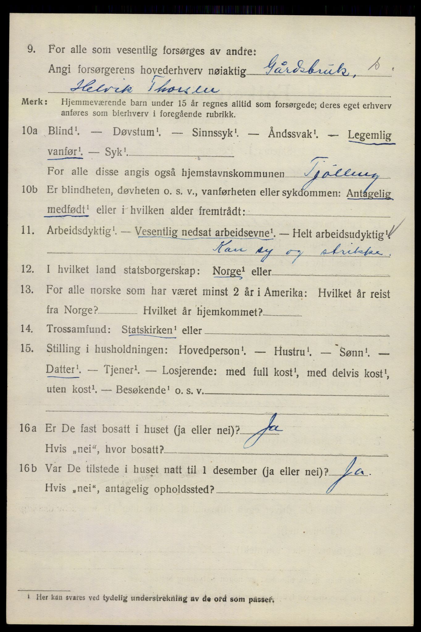 SAKO, Folketelling 1920 for 0725 Tjølling herred, 1920, s. 7528