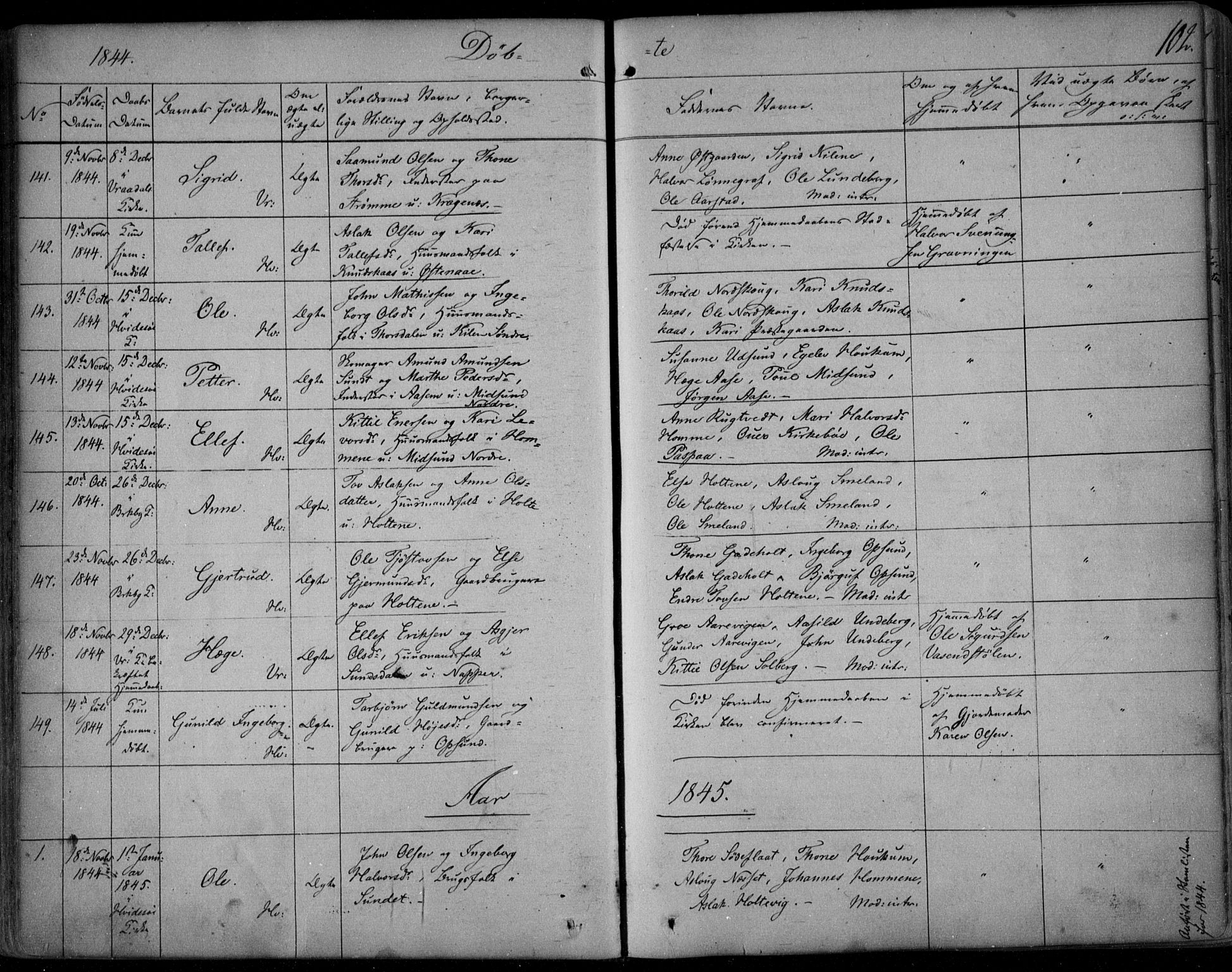 Kviteseid kirkebøker, AV/SAKO-A-276/F/Fa/L0006: Ministerialbok nr. I 6, 1836-1858, s. 102
