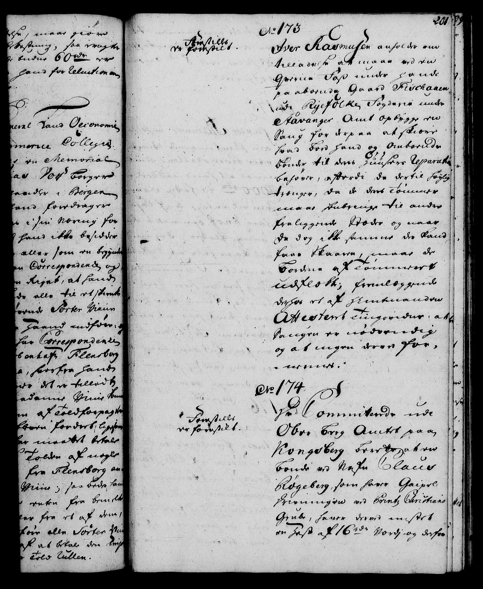 Rentekammeret, Kammerkanselliet, AV/RA-EA-3111/G/Gh/Gha/L0032: Norsk ekstraktmemorialprotokoll (merket RK 53.77), 1753-1755, s. 201