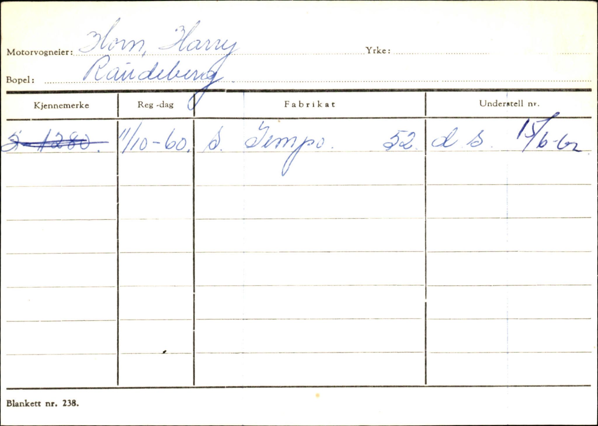 Statens vegvesen, Sogn og Fjordane vegkontor, AV/SAB-A-5301/4/F/L0144: Registerkort Vågsøy A-R, 1945-1975, s. 1139