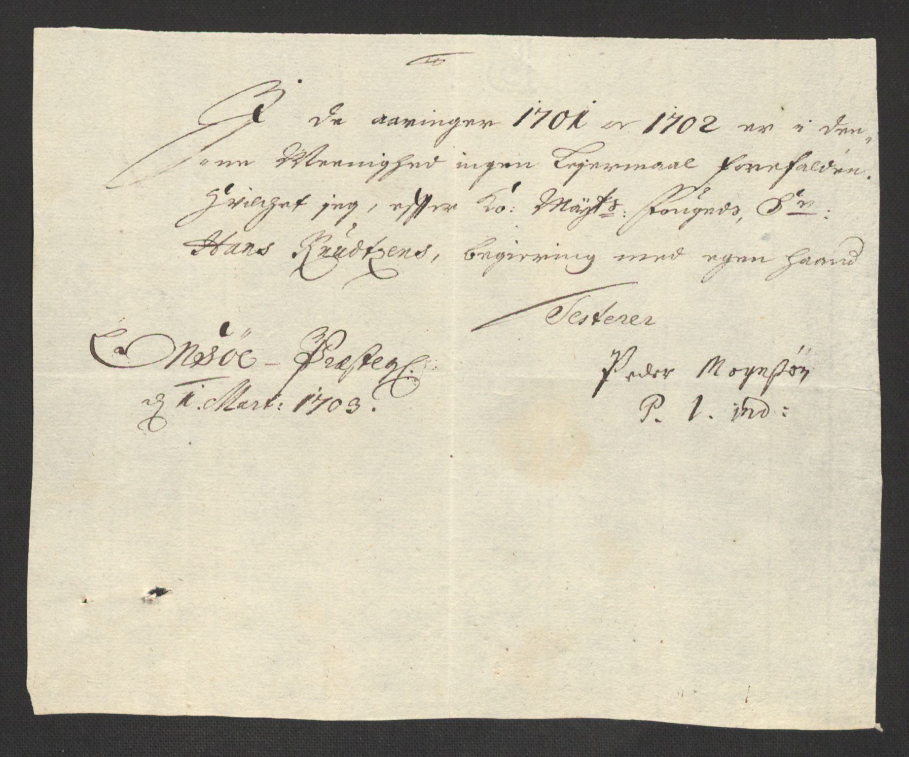 Rentekammeret inntil 1814, Reviderte regnskaper, Fogderegnskap, AV/RA-EA-4092/R04/L0130: Fogderegnskap Moss, Onsøy, Tune, Veme og Åbygge, 1701, s. 69