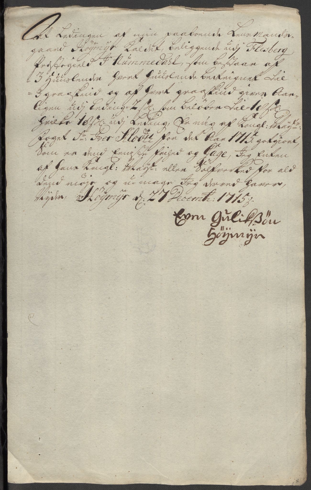 Rentekammeret inntil 1814, Reviderte regnskaper, Fogderegnskap, AV/RA-EA-4092/R24/L1591: Fogderegnskap Numedal og Sandsvær, 1715, s. 293