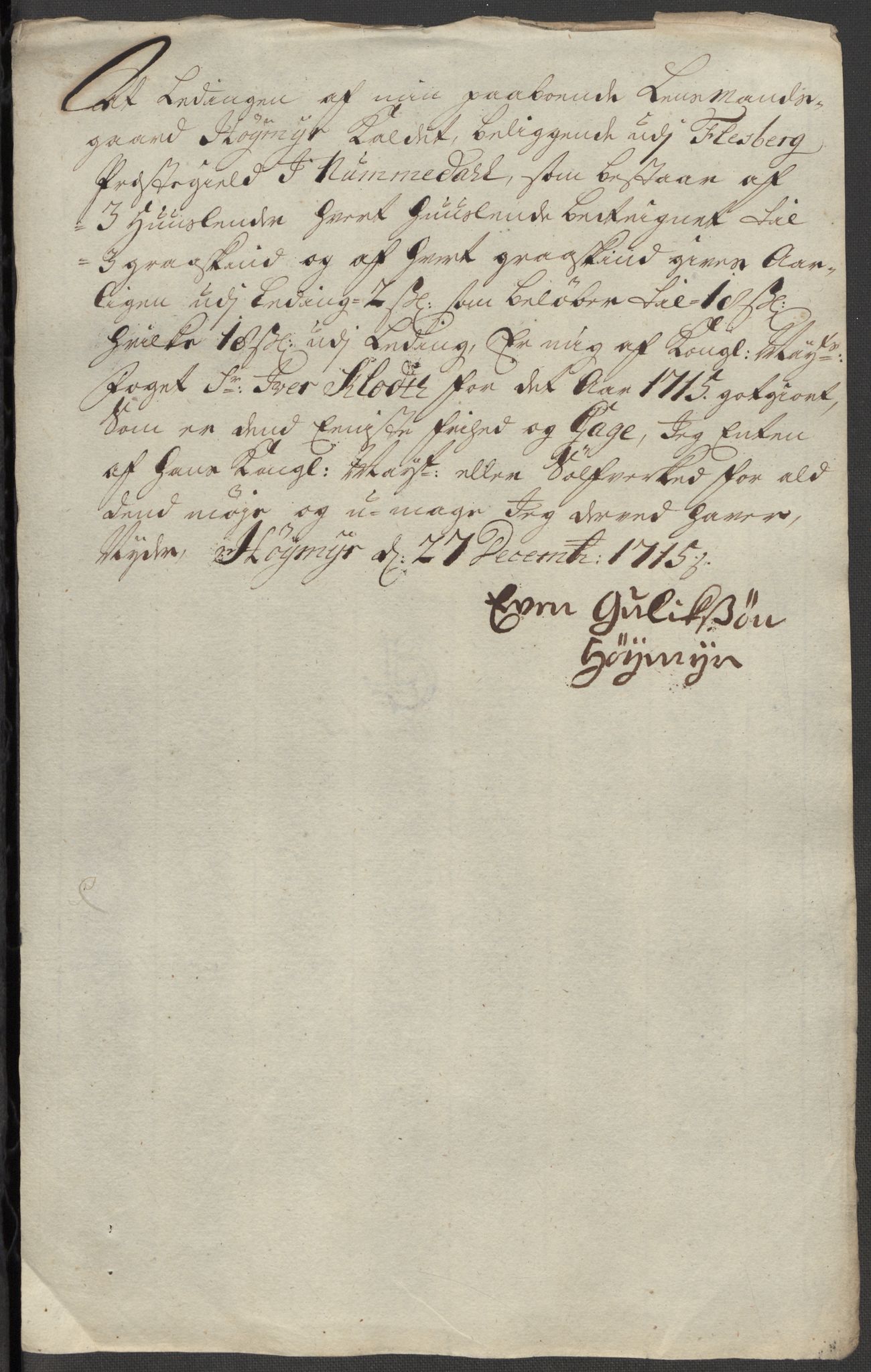 Rentekammeret inntil 1814, Reviderte regnskaper, Fogderegnskap, RA/EA-4092/R24/L1591: Fogderegnskap Numedal og Sandsvær, 1715, s. 293