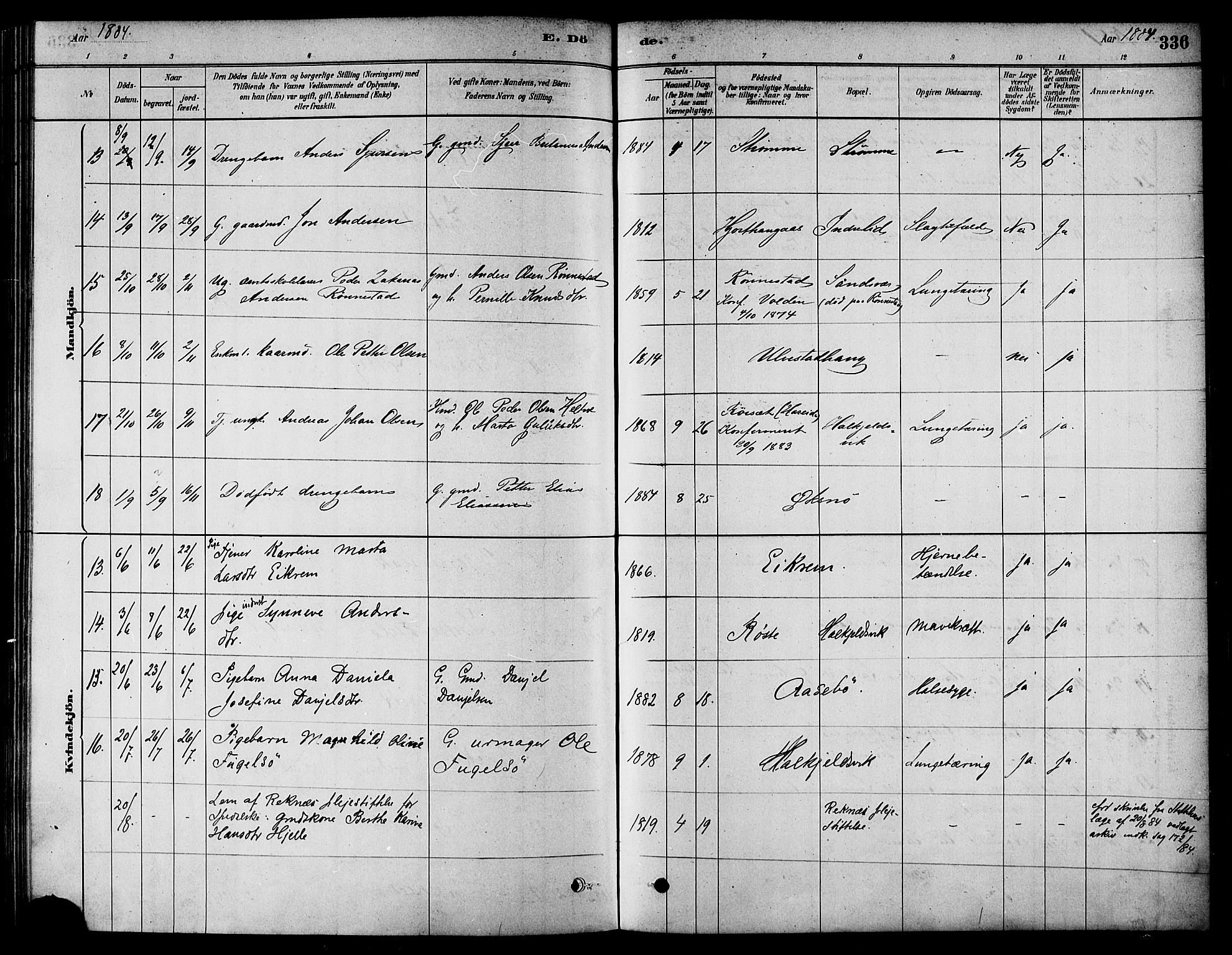 Ministerialprotokoller, klokkerbøker og fødselsregistre - Møre og Romsdal, AV/SAT-A-1454/511/L0141: Ministerialbok nr. 511A08, 1878-1890, s. 336