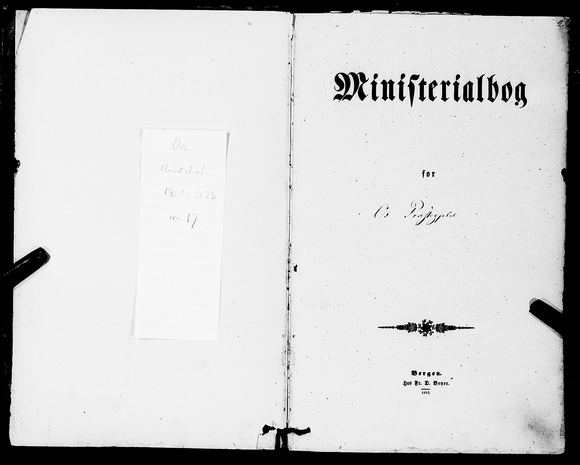Os sokneprestembete, SAB/A-99929: Ministerialbok nr. A 17, 1860-1873, s. 2