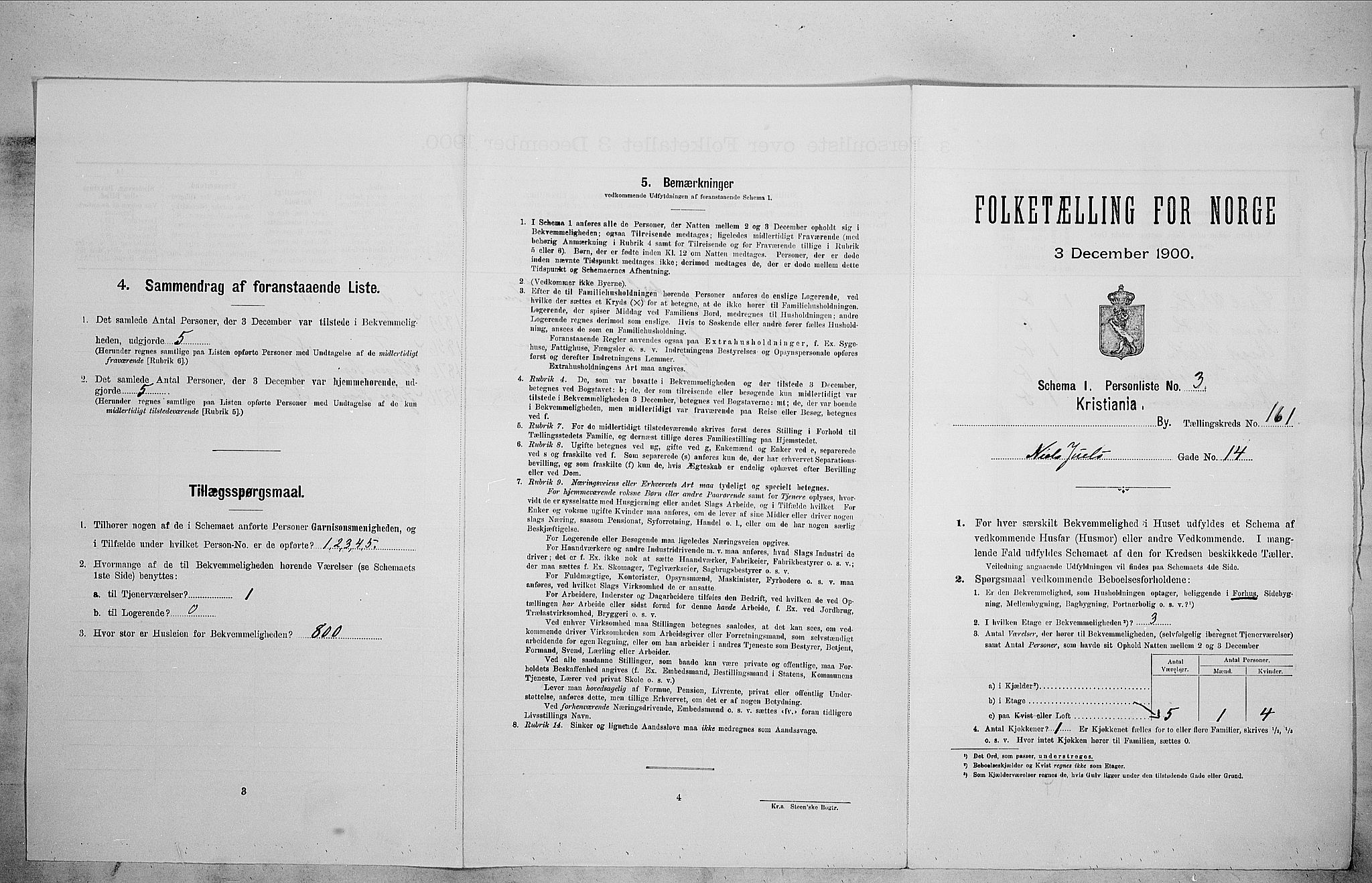 SAO, Folketelling 1900 for 0301 Kristiania kjøpstad, 1900, s. 63847