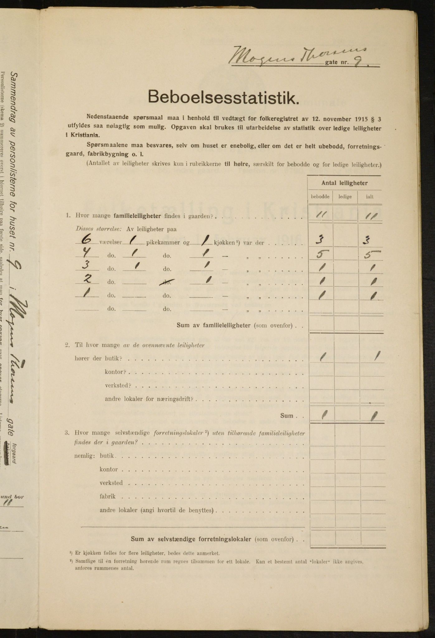 OBA, Kommunal folketelling 1.2.1916 for Kristiania, 1916, s. 67248