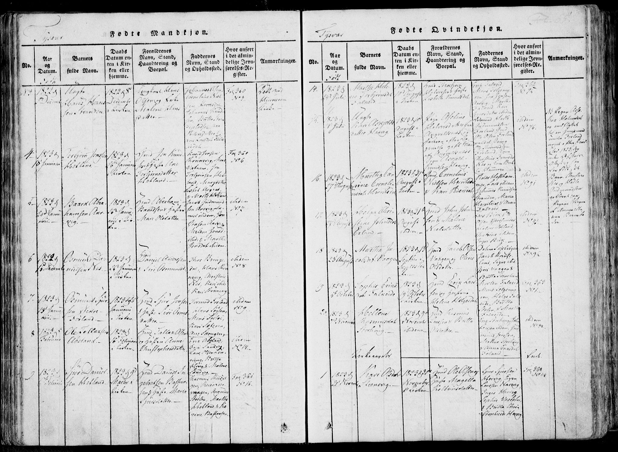 Skjold sokneprestkontor, AV/SAST-A-101847/H/Ha/Haa/L0004: Ministerialbok nr. A 4 /1, 1815-1830, s. 65