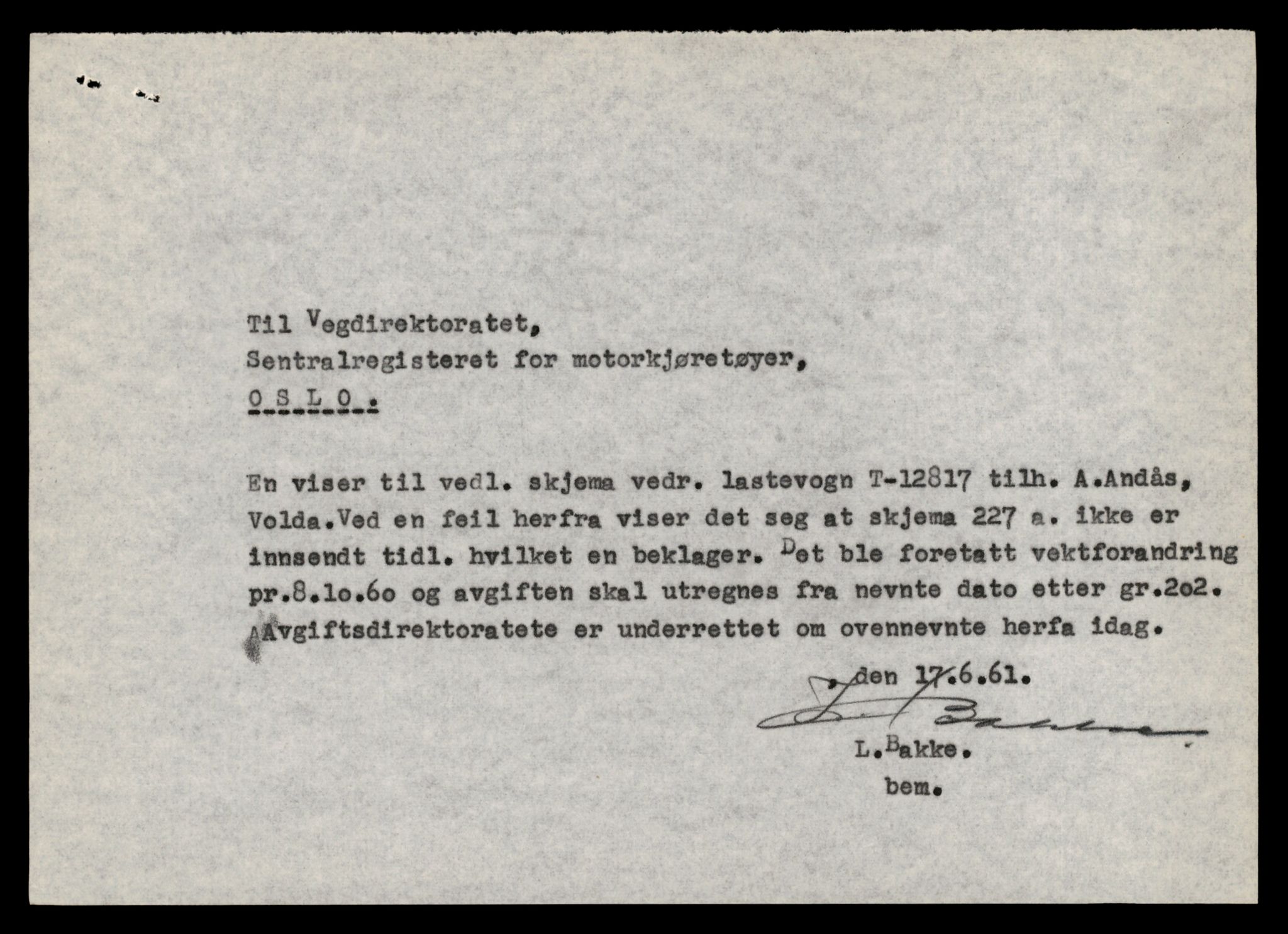 Møre og Romsdal vegkontor - Ålesund trafikkstasjon, AV/SAT-A-4099/F/Fe/L0035: Registreringskort for kjøretøy T 12653 - T 12829, 1927-1998, s. 3168