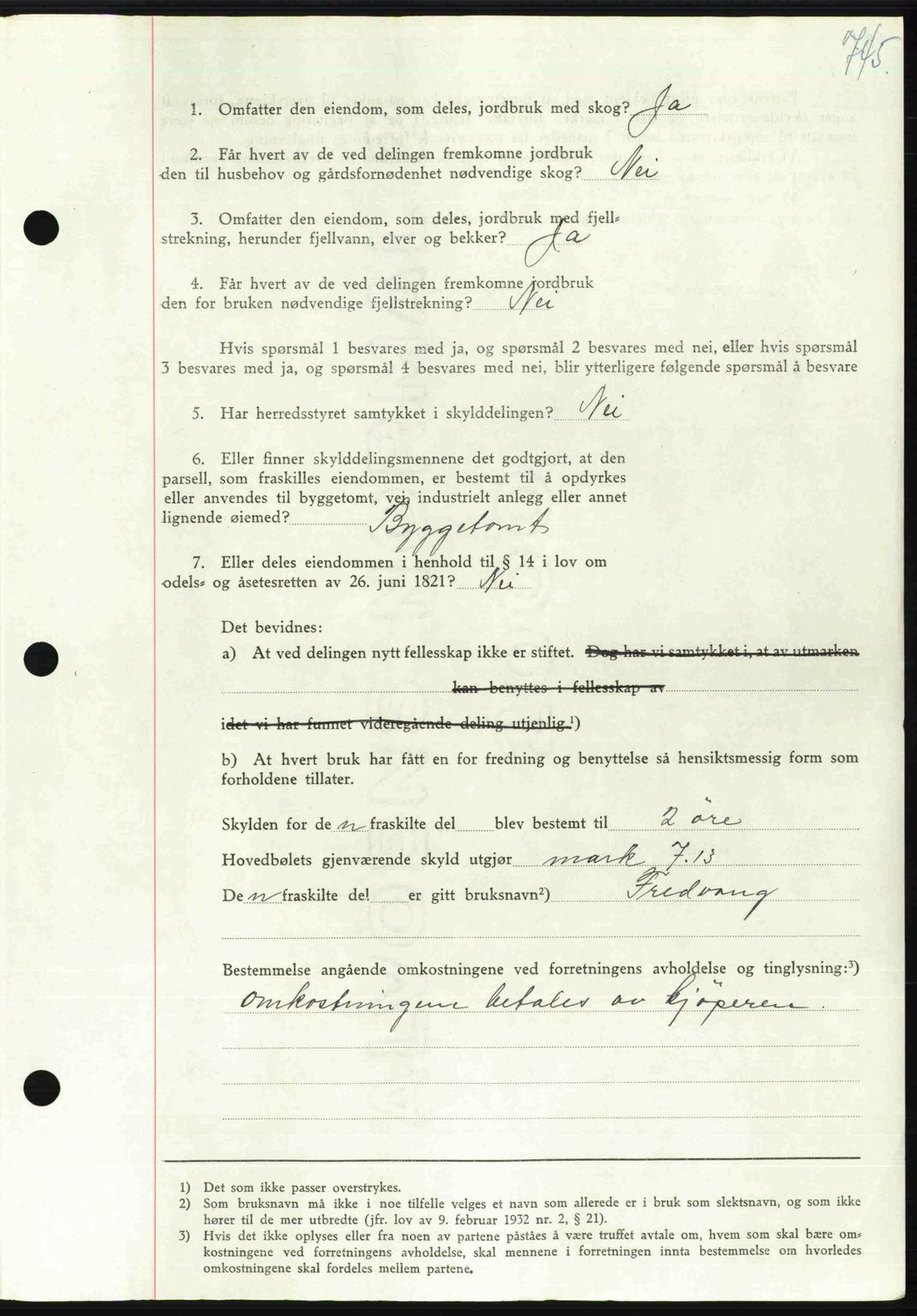 Orkdal sorenskriveri, SAT/A-4169/1/2/2C: Pantebok nr. A, 1947-1947, Dagboknr: 1509/1947