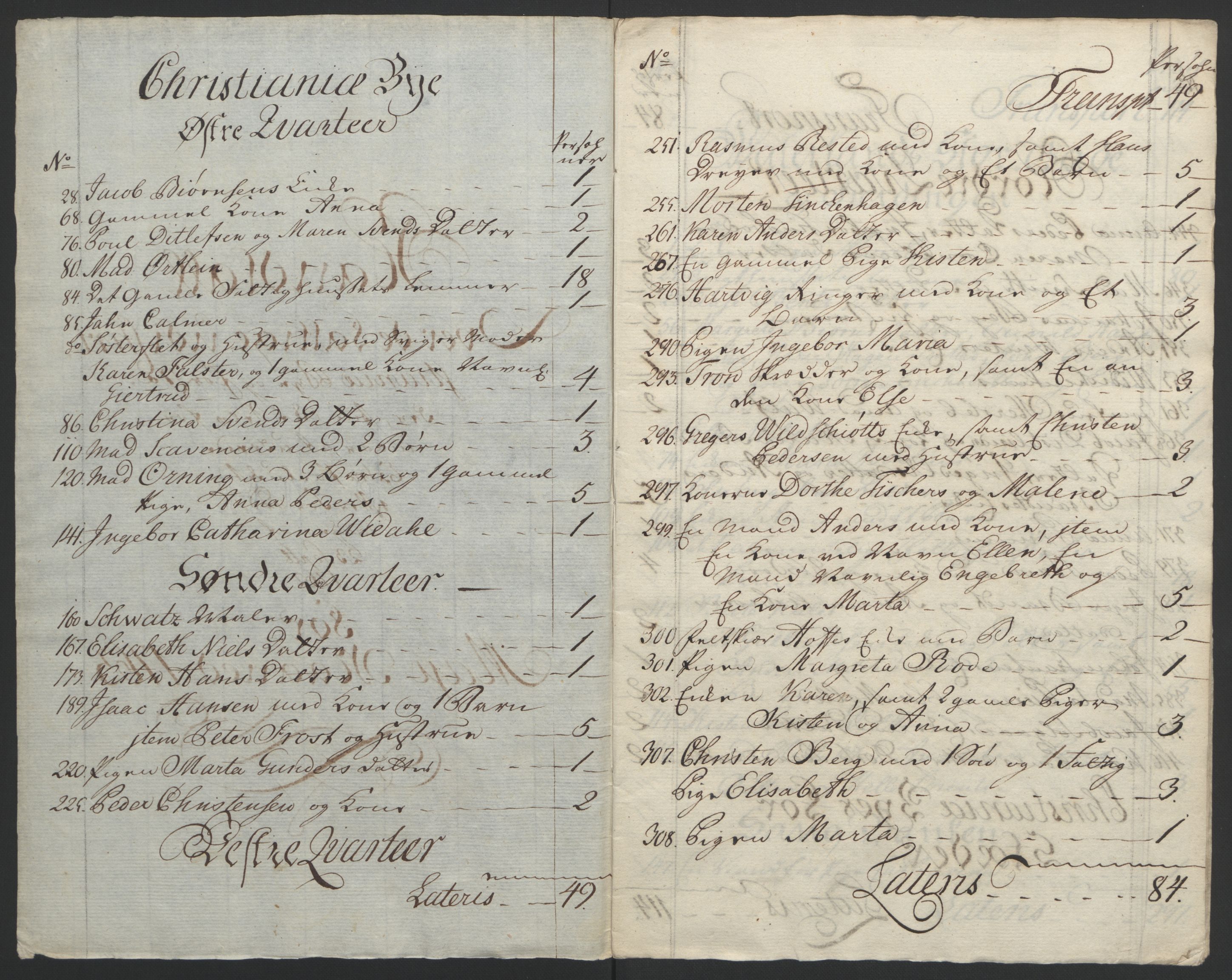 Rentekammeret inntil 1814, Reviderte regnskaper, Byregnskaper, RA/EA-4066/R/Re/L0072/0001: [E13] Kontribusjonsregnskap / Ekstraskatt, 1763-1764, s. 126