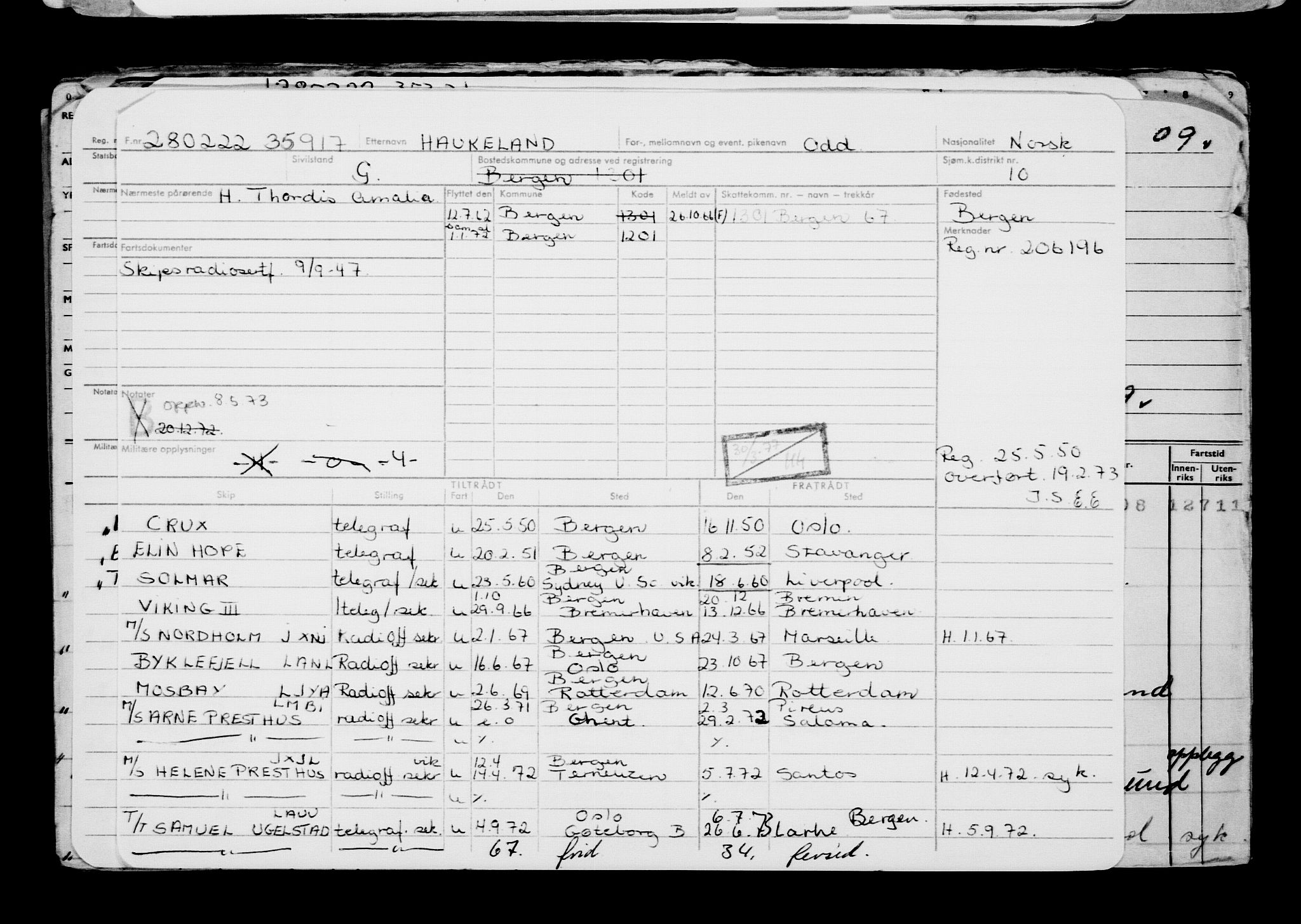 Direktoratet for sjømenn, AV/RA-S-3545/G/Gb/L0203: Hovedkort, 1922, s. 446