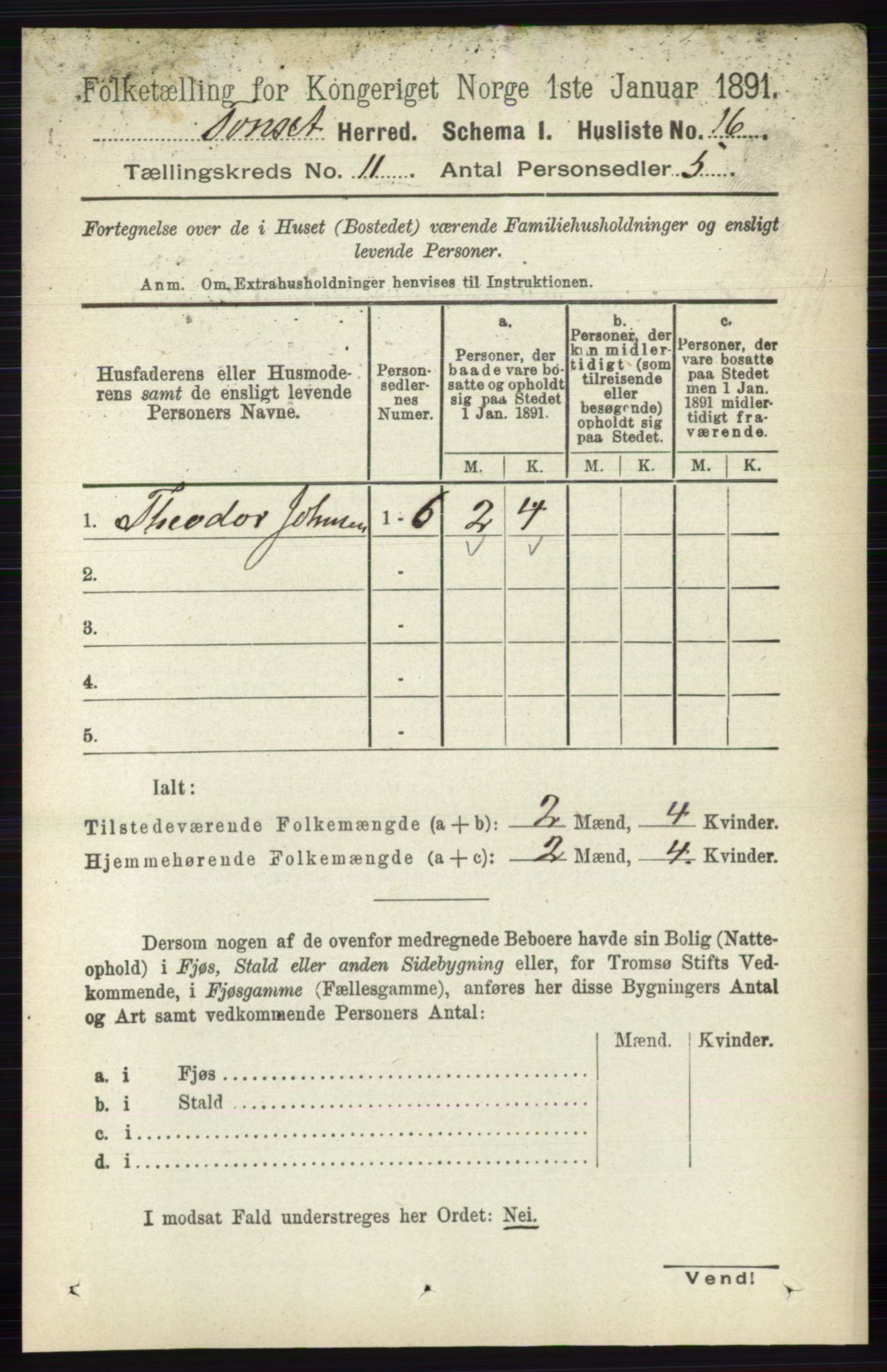 RA, Folketelling 1891 for 0437 Tynset herred, 1891, s. 2999