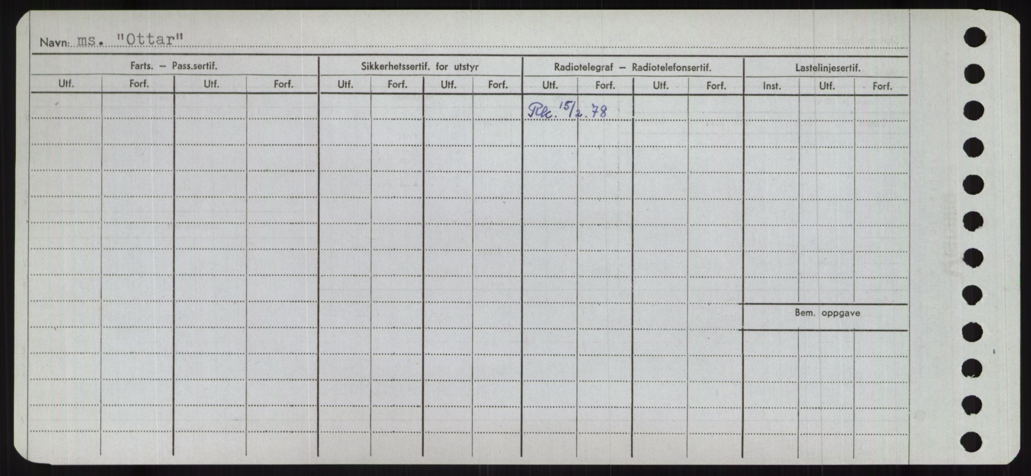 Sjøfartsdirektoratet med forløpere, Skipsmålingen, RA/S-1627/H/Ha/L0004/0002: Fartøy, Mas-R / Fartøy, Odin-R, s. 190