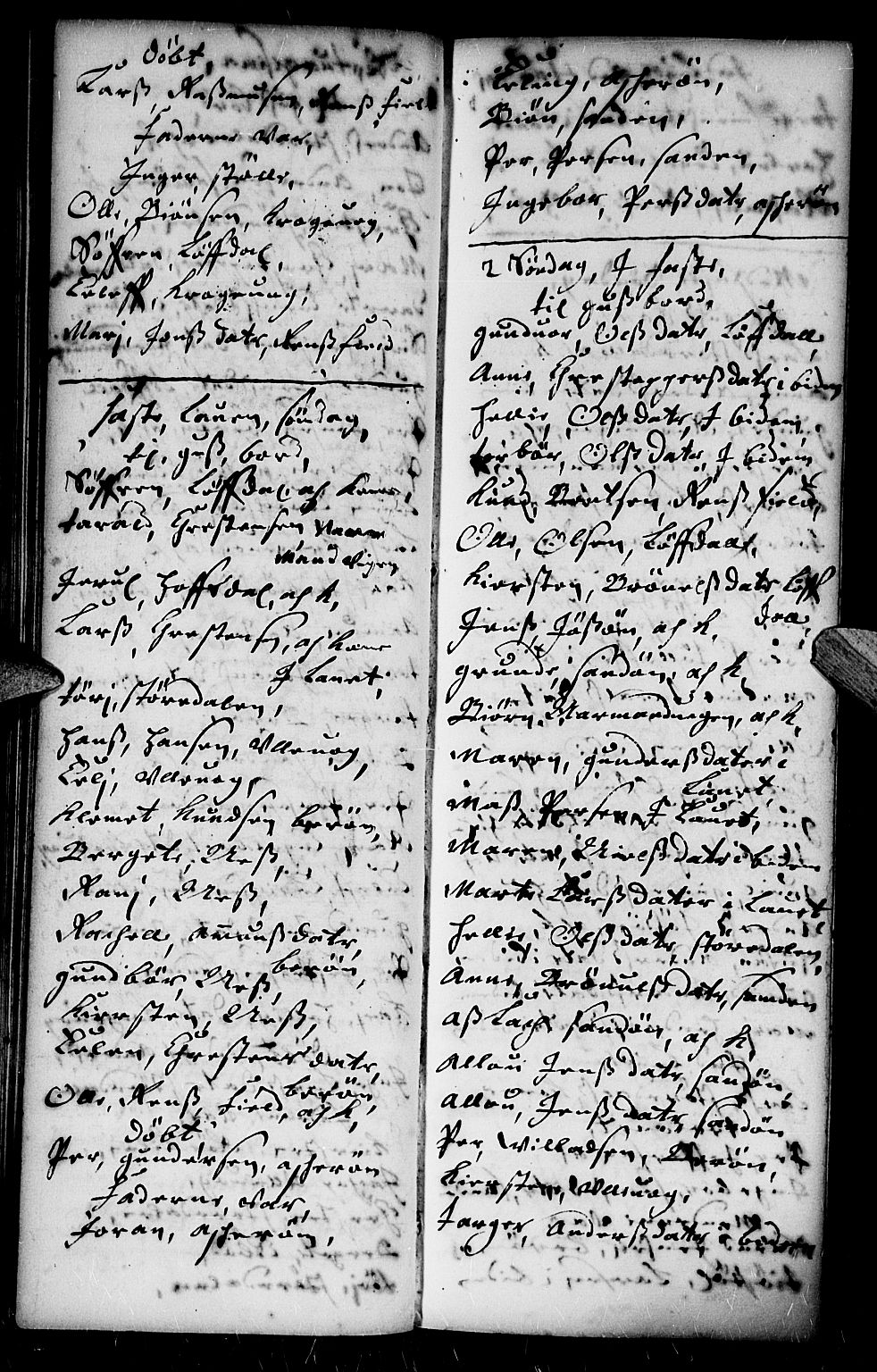 Dypvåg sokneprestkontor, AV/SAK-1111-0007/F/Fb/Fba/L0002: Klokkerbok nr. B 2, 1707-1721, s. 68