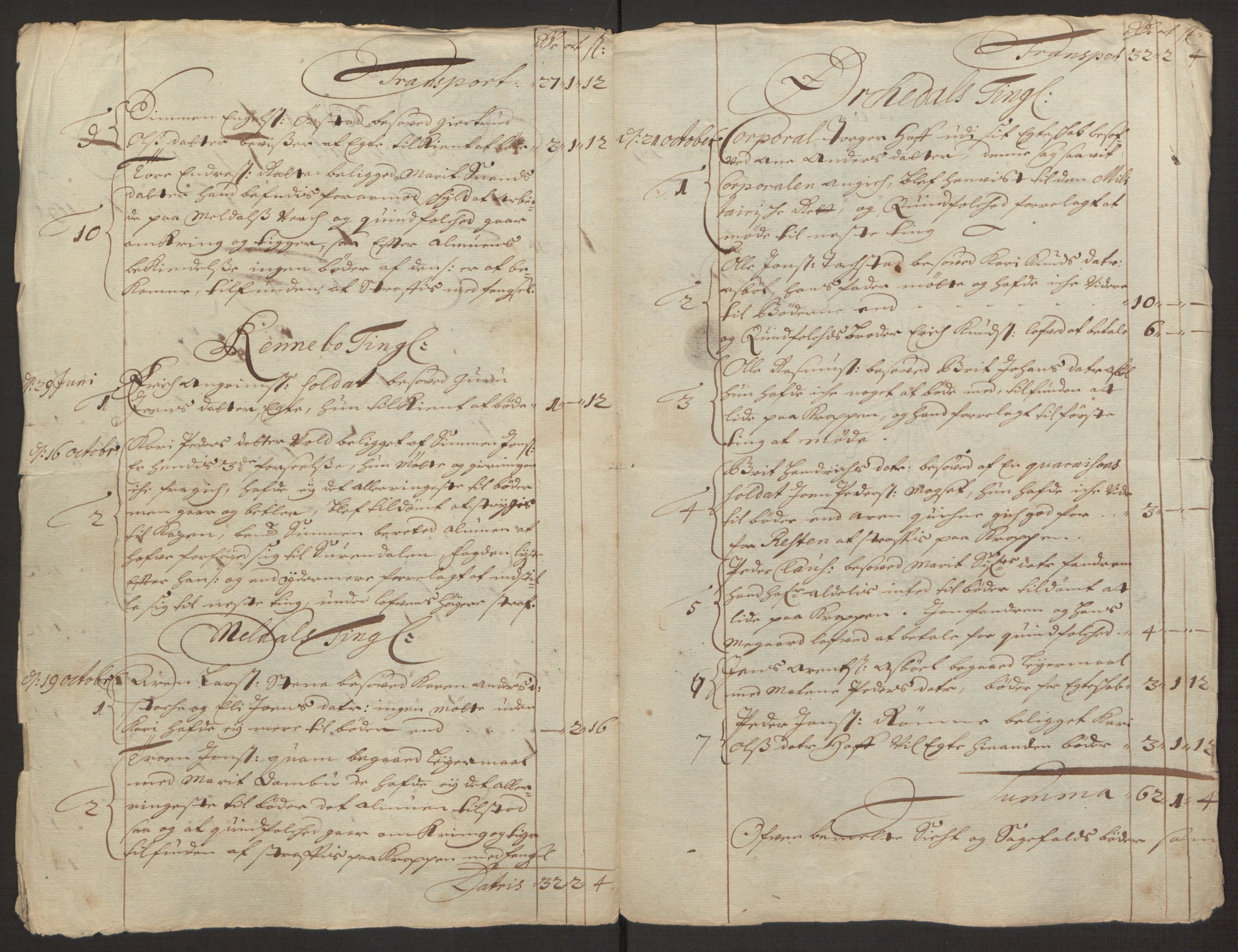 Rentekammeret inntil 1814, Reviderte regnskaper, Fogderegnskap, AV/RA-EA-4092/R58/L3937: Fogderegnskap Orkdal, 1691-1692, s. 137