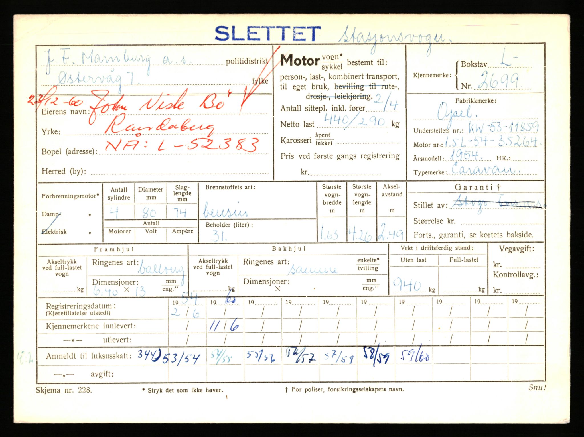 Stavanger trafikkstasjon, AV/SAST-A-101942/0/F/L0008: L-2550 - L-2999, 1930-1971, s. 765