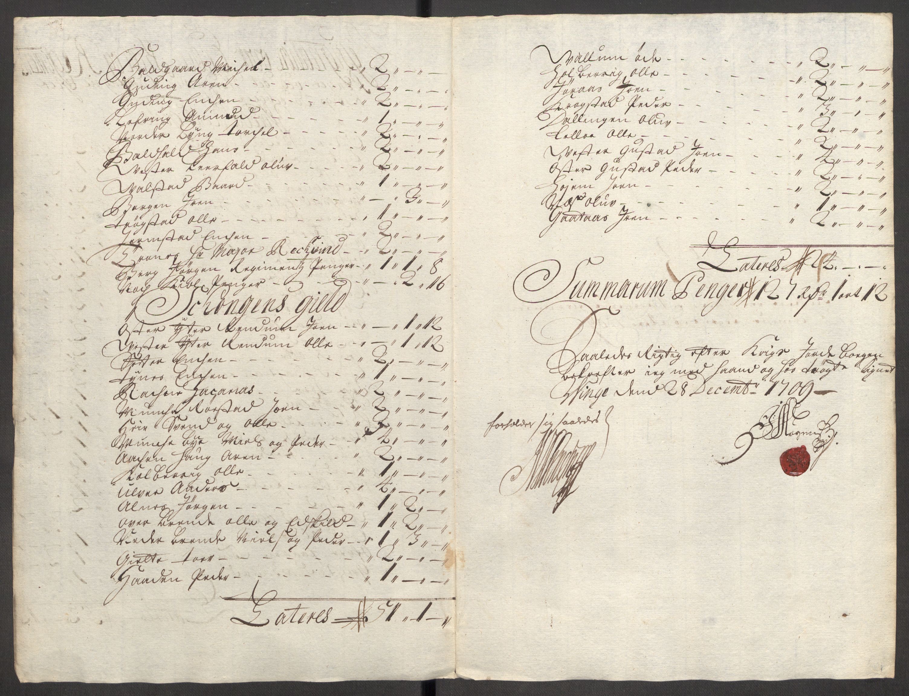 Rentekammeret inntil 1814, Reviderte regnskaper, Fogderegnskap, RA/EA-4092/R62/L4199: Fogderegnskap Stjørdal og Verdal, 1709, s. 116