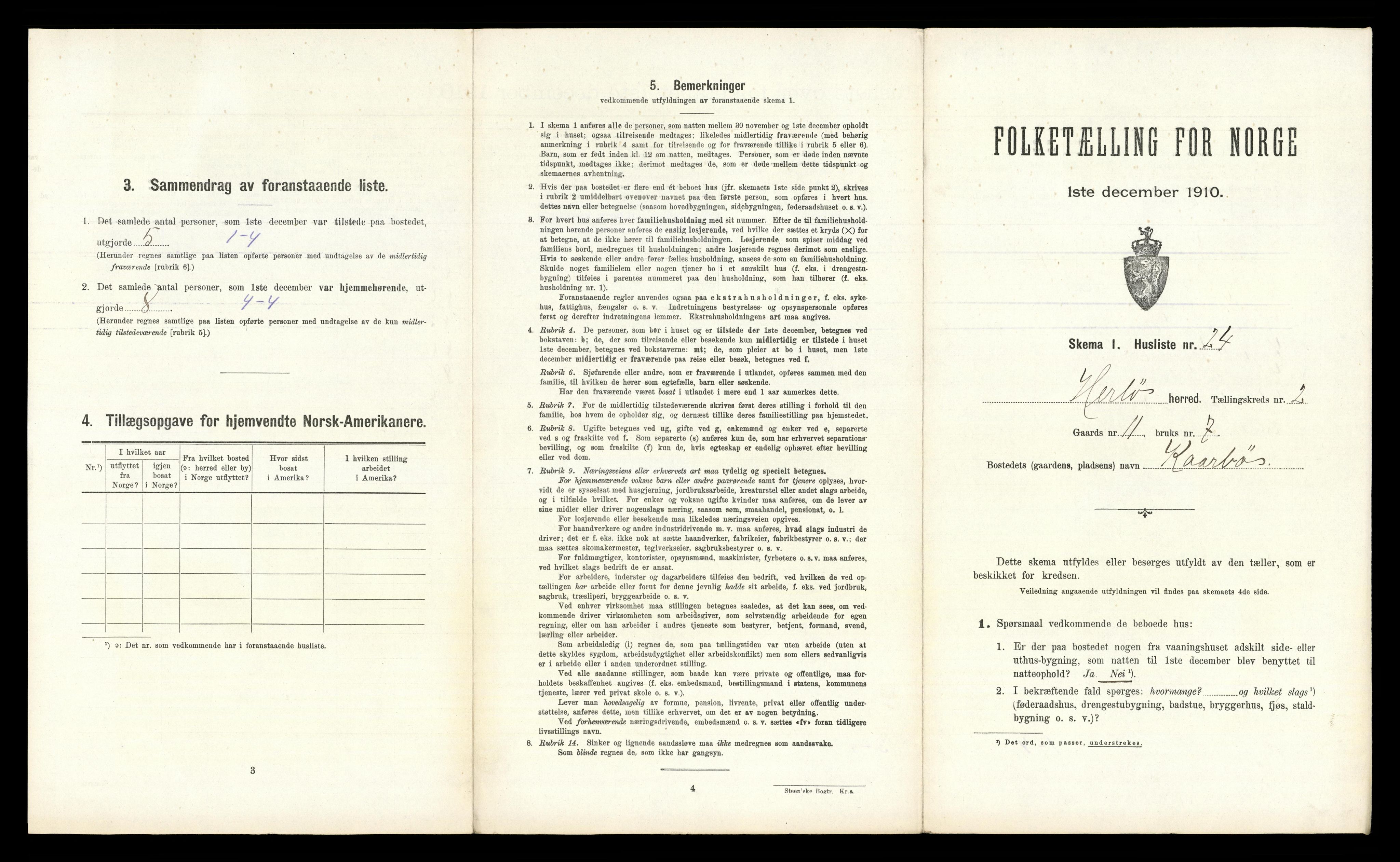 RA, Folketelling 1910 for 1258 Herdla herred, 1910, s. 238