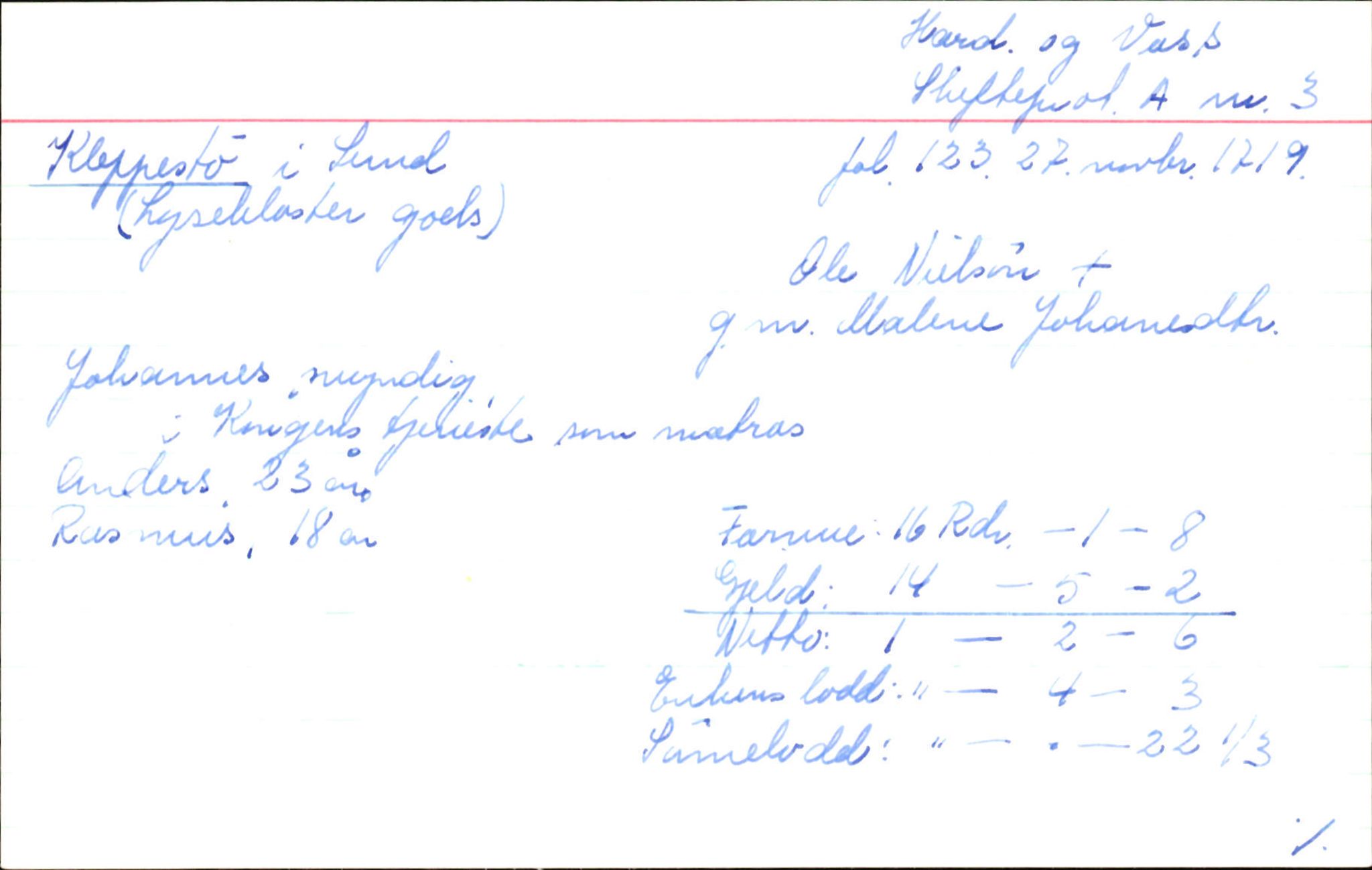 Skiftekort ved Statsarkivet i Bergen, SAB/SKIFTEKORT/002/L0001: Skifteprotokoll nr. 1-3, 1695-1721, s. 1261