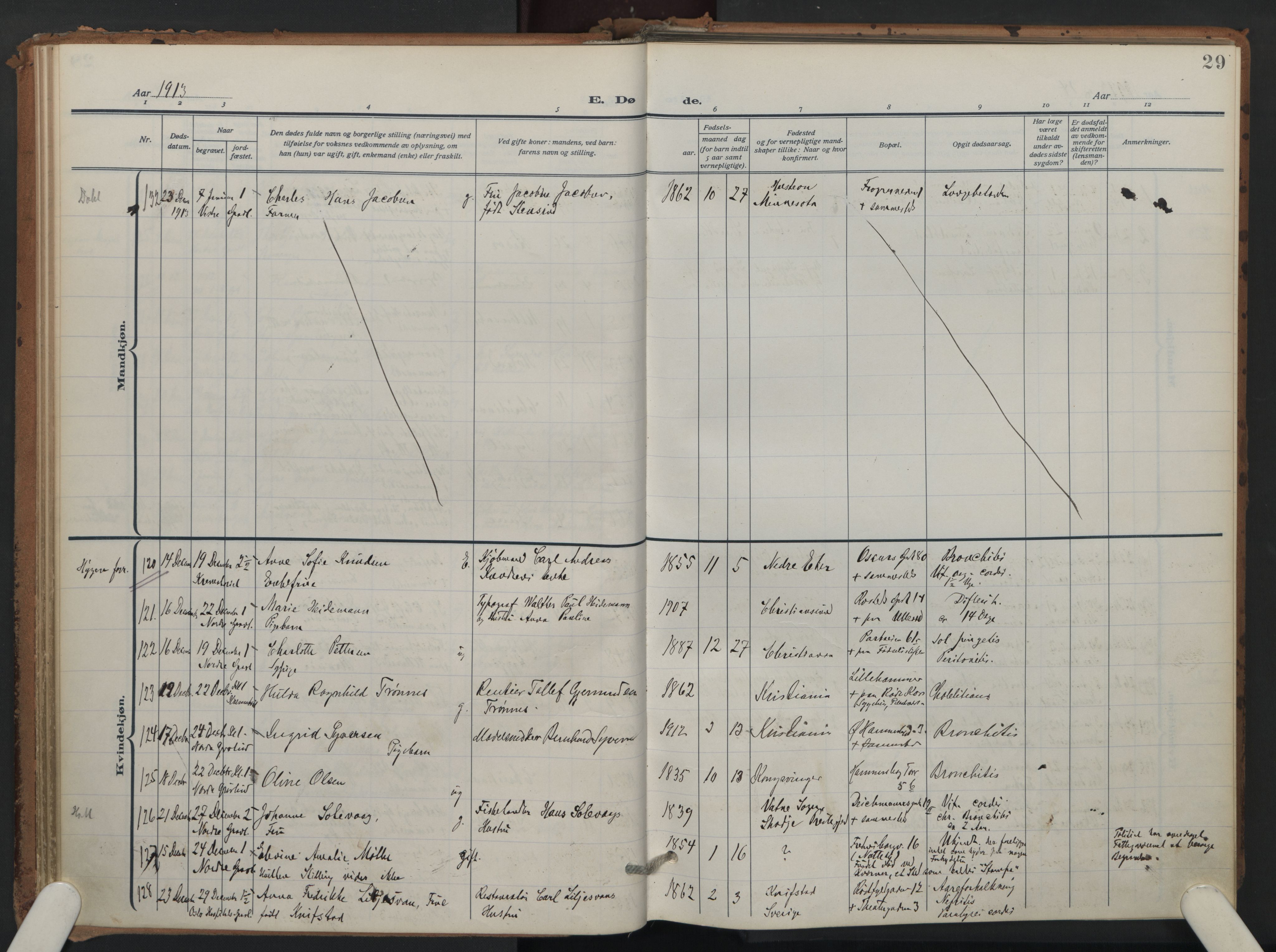 Trefoldighet prestekontor Kirkebøker, AV/SAO-A-10882/F/Fd/L0005: Ministerialbok nr. IV 5, 1912-1929, s. 29