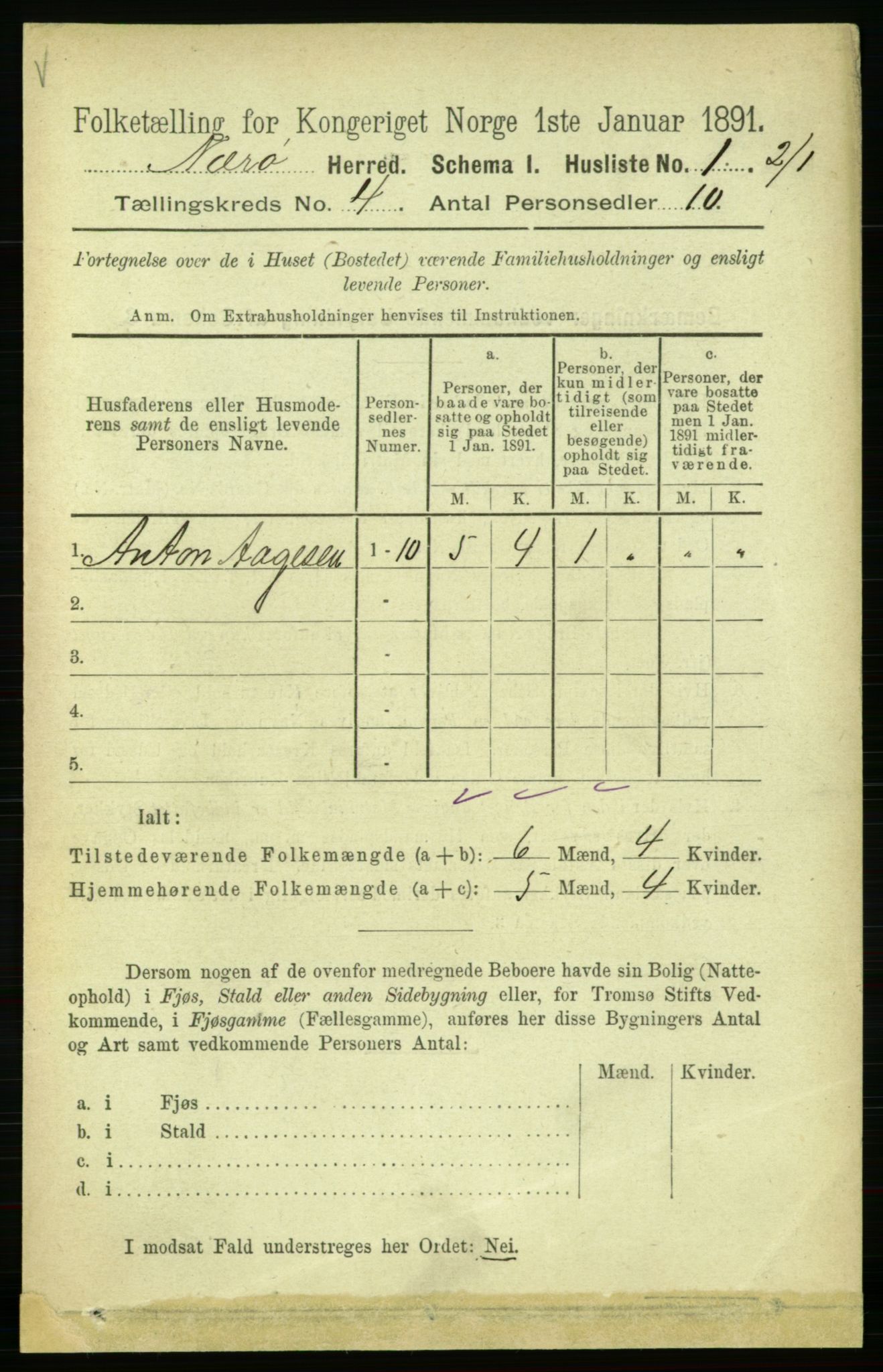 RA, Folketelling 1891 for 1751 Nærøy herred, 1891, s. 1782