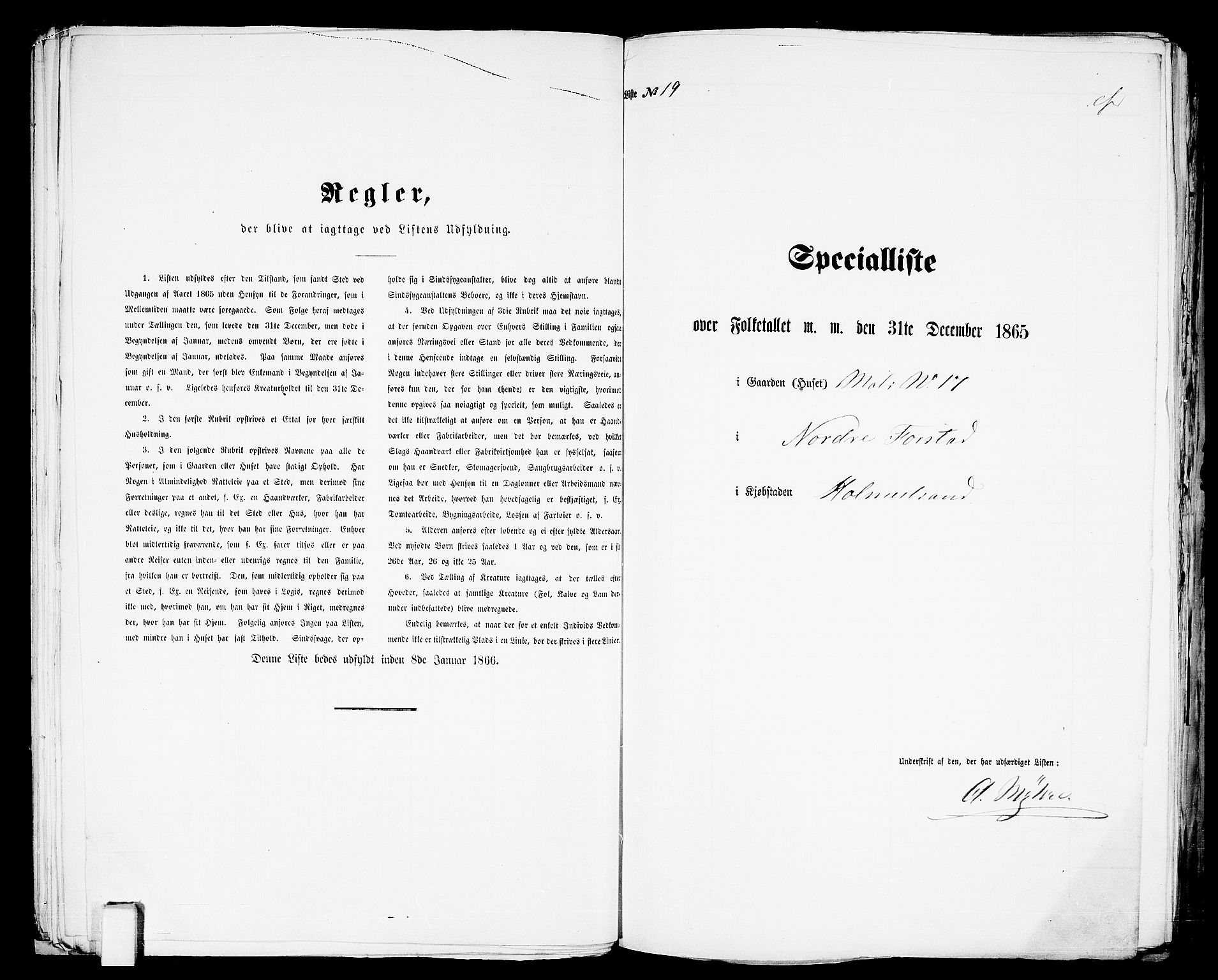 RA, Folketelling 1865 for 0702B Botne prestegjeld, Holmestrand kjøpstad, 1865, s. 44