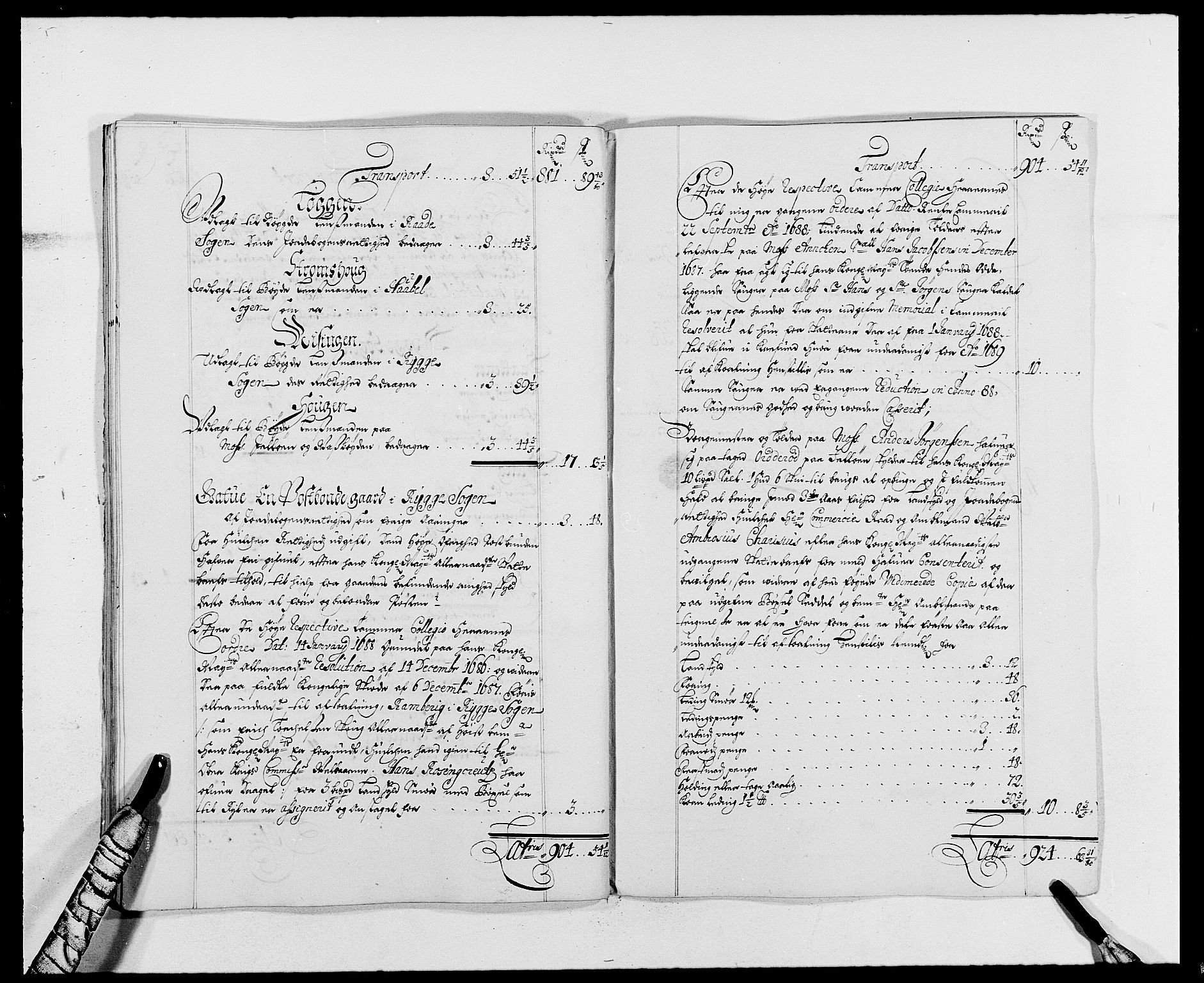 Rentekammeret inntil 1814, Reviderte regnskaper, Fogderegnskap, AV/RA-EA-4092/R02/L0106: Fogderegnskap Moss og Verne kloster, 1688-1691, s. 189