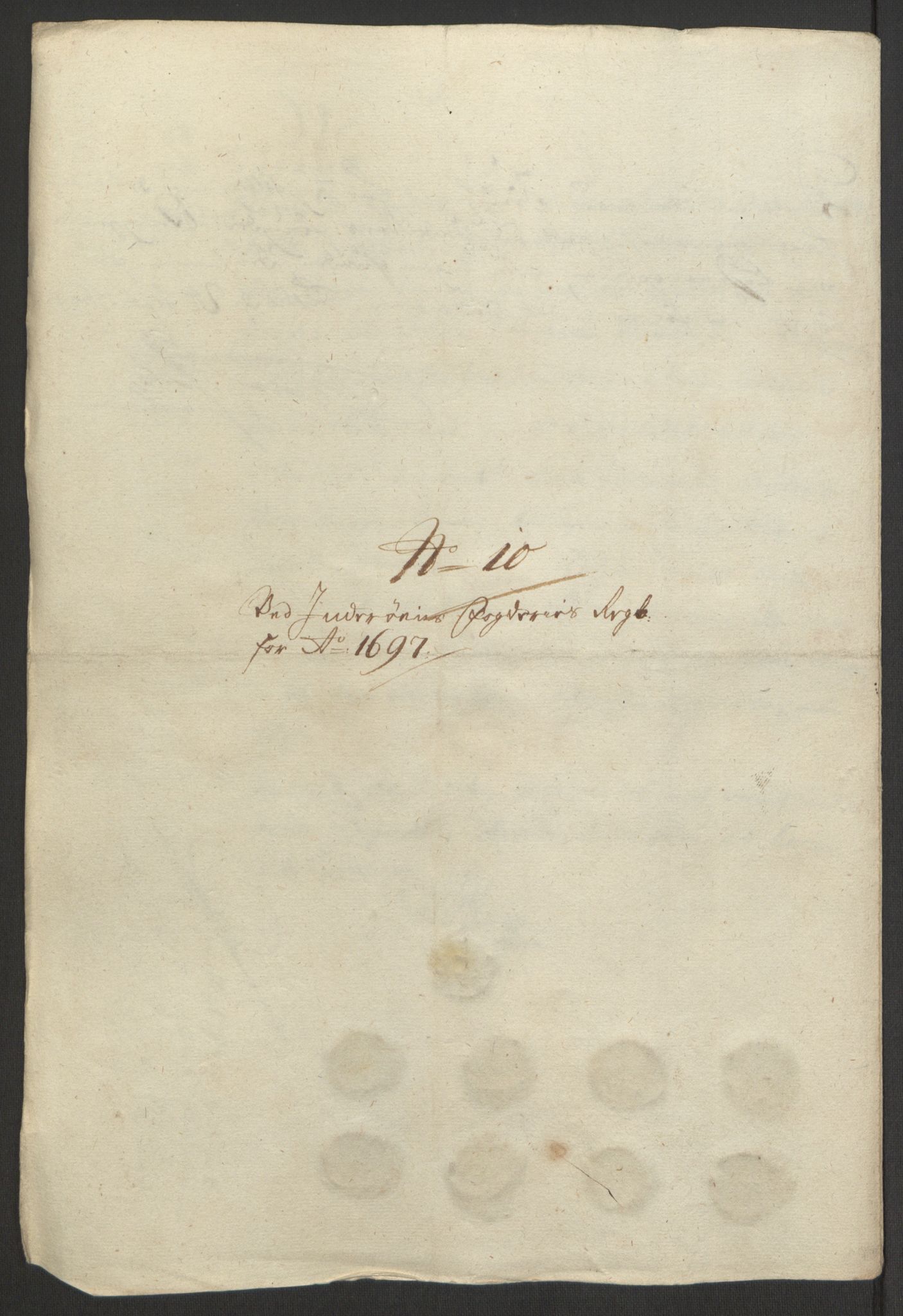 Rentekammeret inntil 1814, Reviderte regnskaper, Fogderegnskap, AV/RA-EA-4092/R63/L4309: Fogderegnskap Inderøy, 1695-1697, s. 545