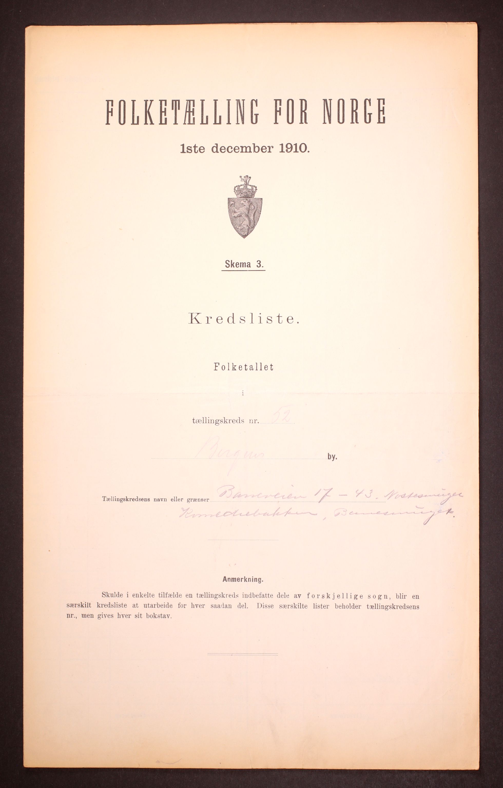 RA, Folketelling 1910 for 1301 Bergen kjøpstad, 1910, s. 161