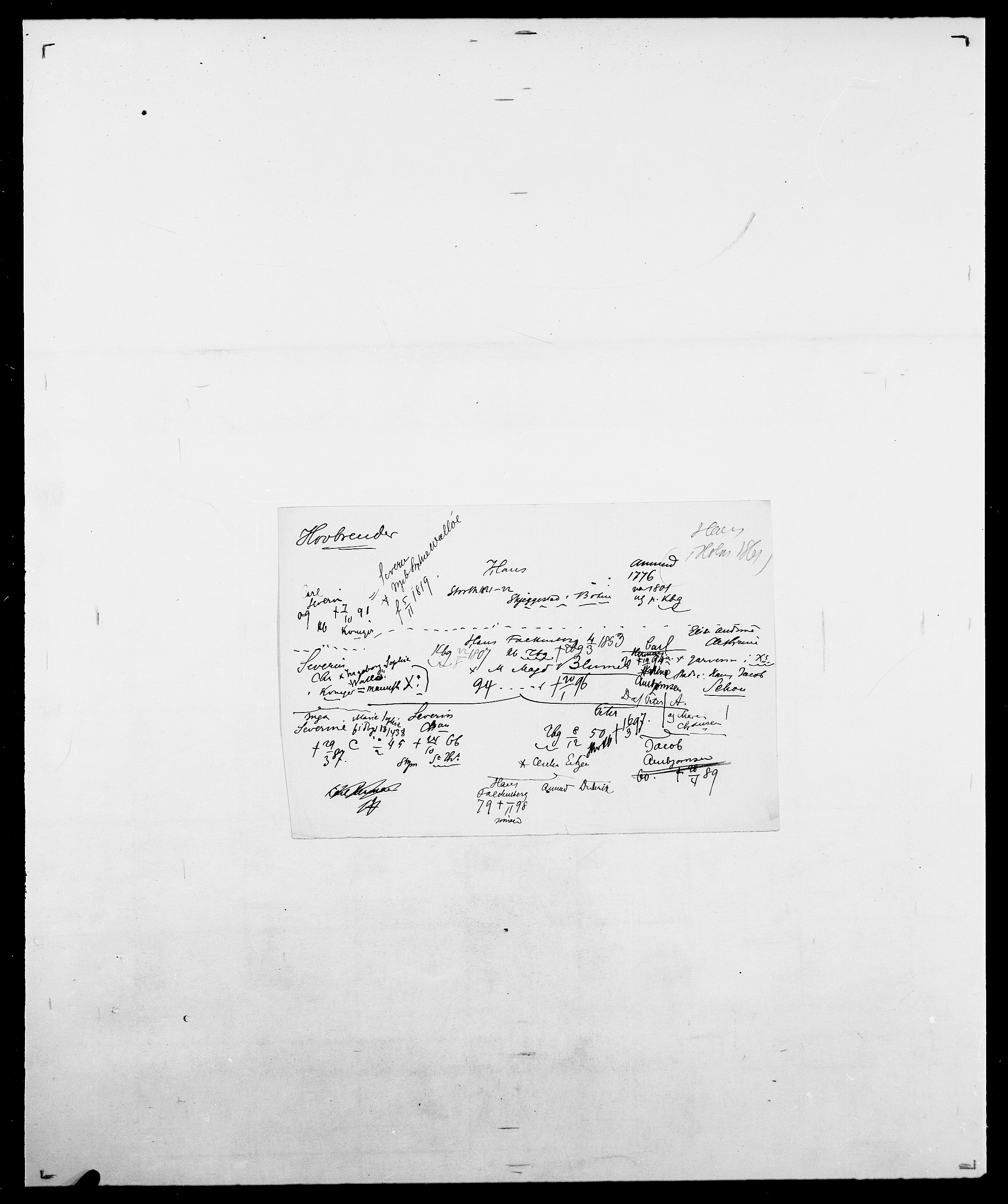 Delgobe, Charles Antoine - samling, AV/SAO-PAO-0038/D/Da/L0018: Hoch - Howert, s. 1036
