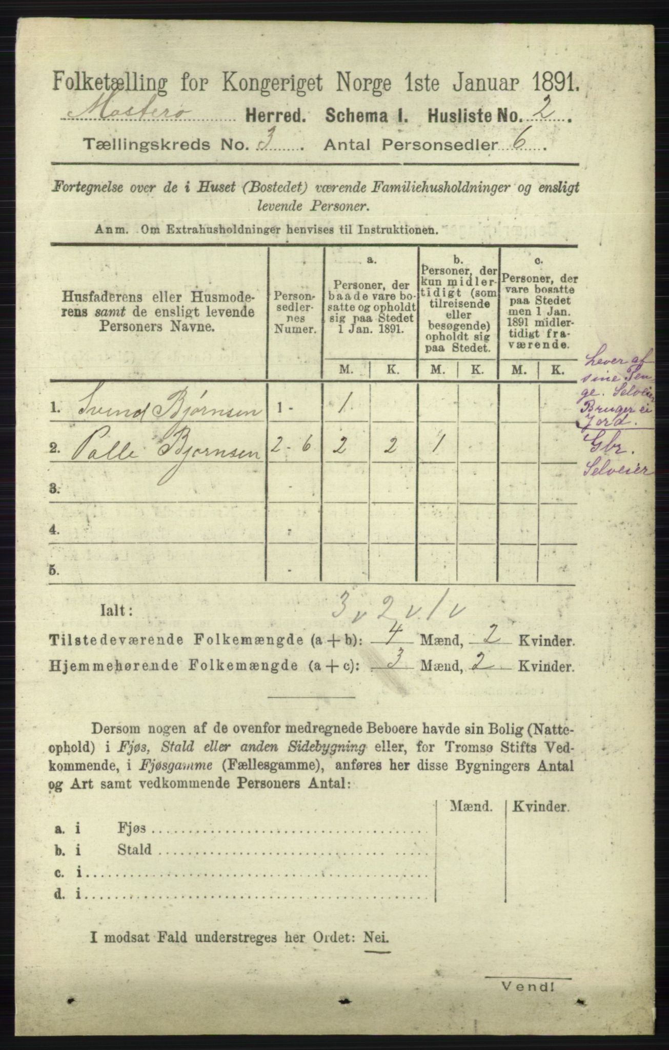 RA, Folketelling 1891 for 1143 Mosterøy herred, 1891, s. 917