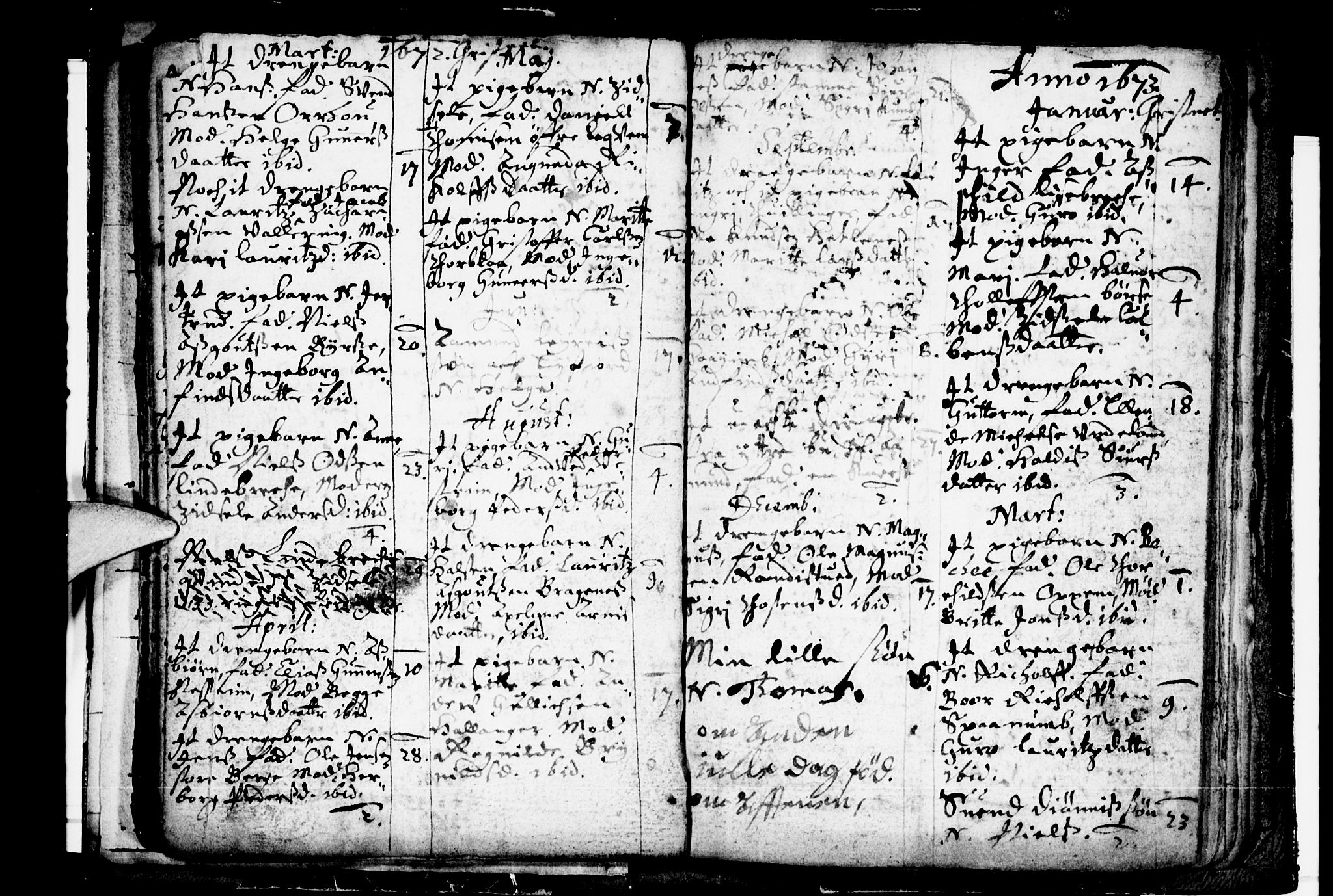Ulvik sokneprestembete, AV/SAB-A-78801/H/Haa: Ministerialbok nr. A 1, 1664-1685, s. 7