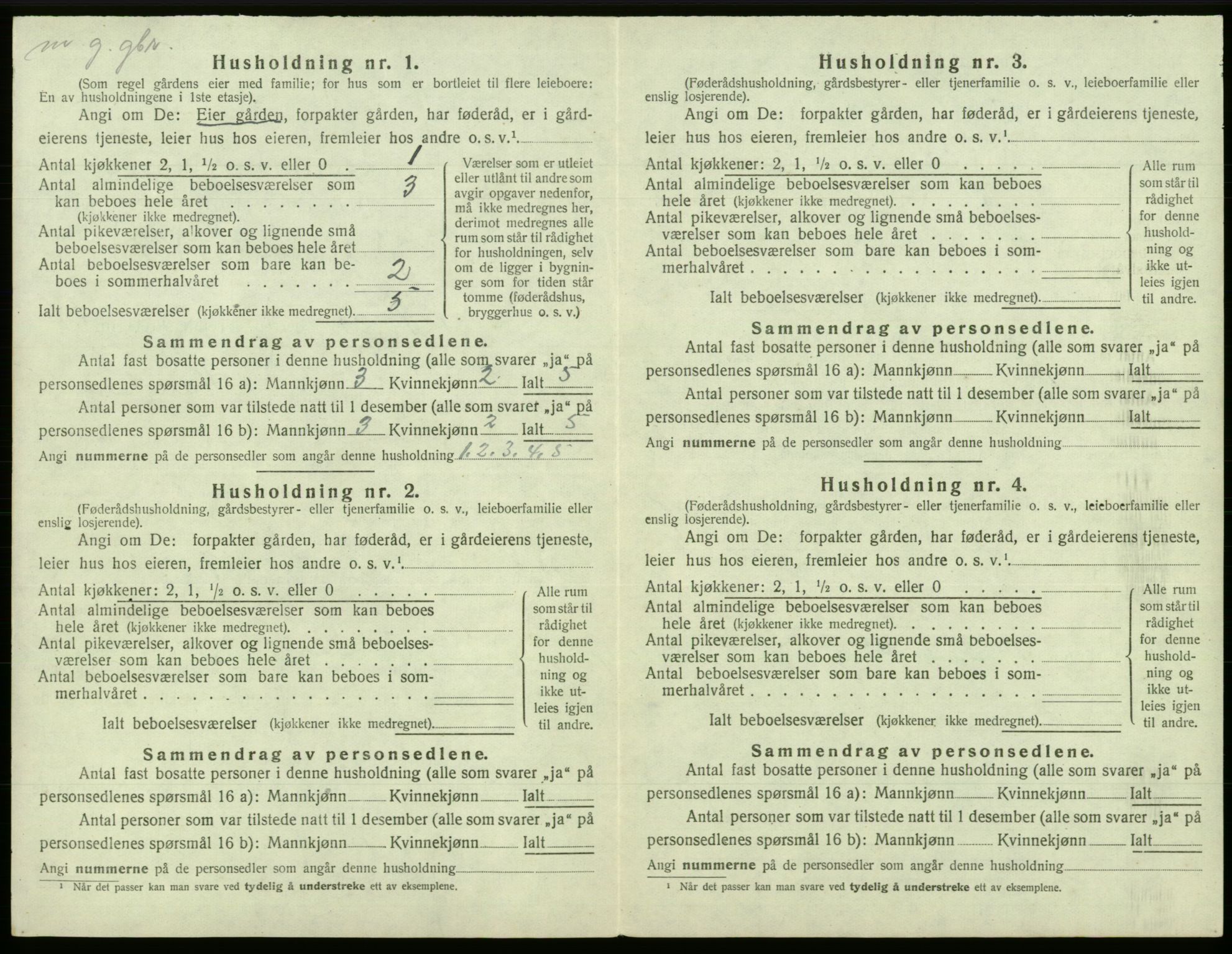 SAB, Folketelling 1920 for 1249 Fana herred, 1920, s. 2460