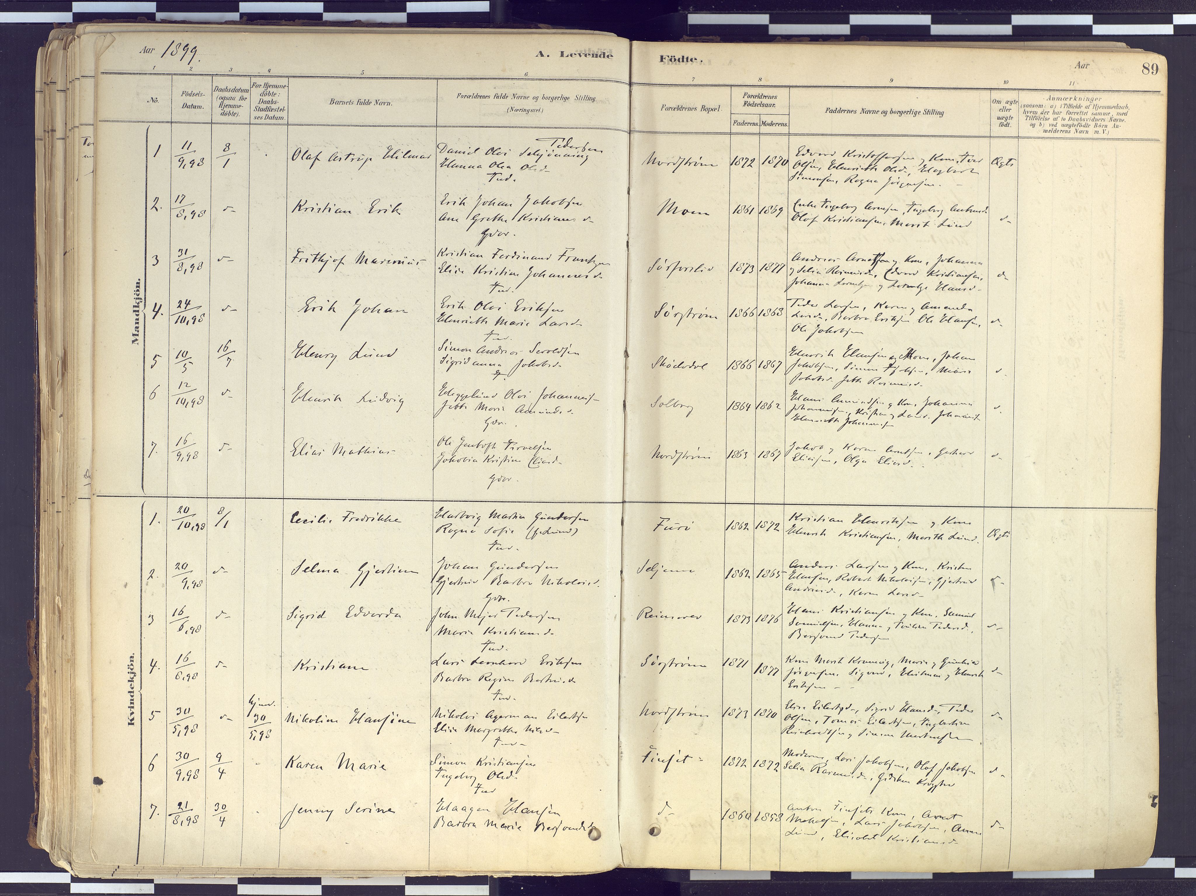 Tranøy sokneprestkontor, AV/SATØ-S-1313/I/Ia/Iaa/L0010kirke: Ministerialbok nr. 10, 1878-1904, s. 89