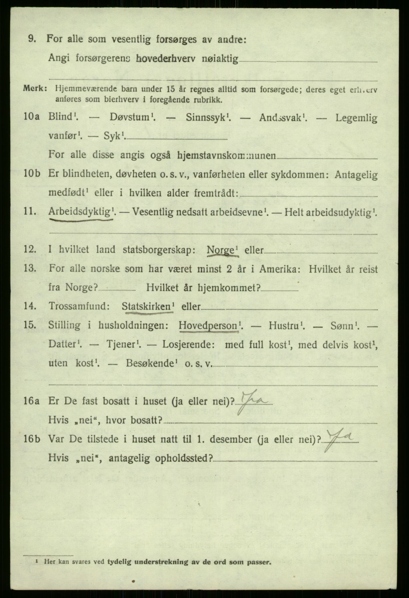 SAB, Folketelling 1920 for 1424 Årdal herred, 1920, s. 3270