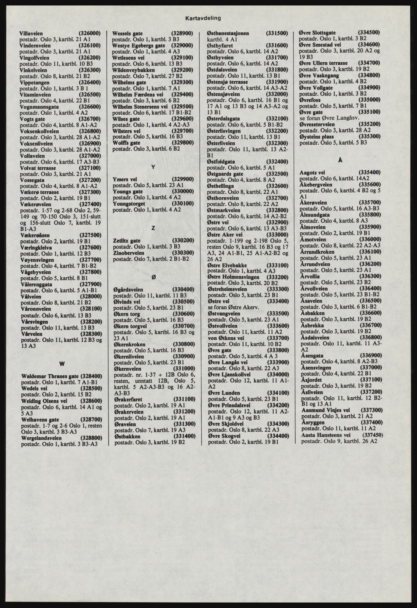 Kristiania/Oslo adressebok, PUBL/-, 1978-1979