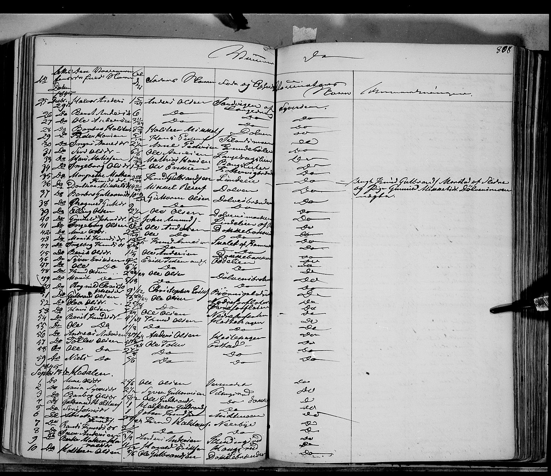 Sør-Aurdal prestekontor, AV/SAH-PREST-128/H/Ha/Haa/L0004: Ministerialbok nr. 4, 1841-1849, s. 807-808