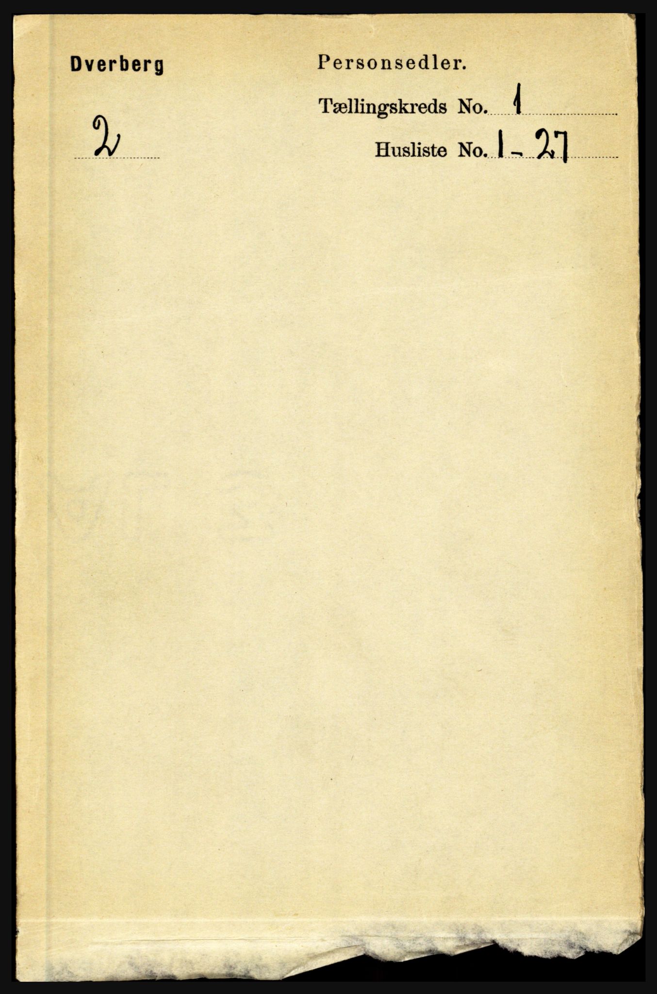 RA, Folketelling 1891 for 1872 Dverberg herred, 1891, s. 100