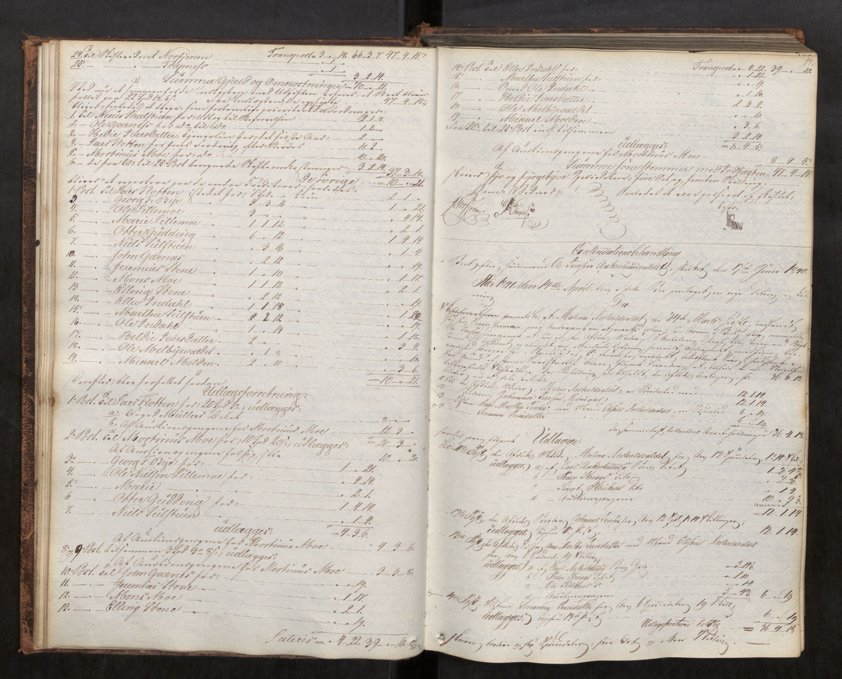 Stjør- og Verdal sorenskriveri, AV/SAT-A-4167/1/3/3A/L0039: Skifteprotokoll 34, 1840-1848, s. 19