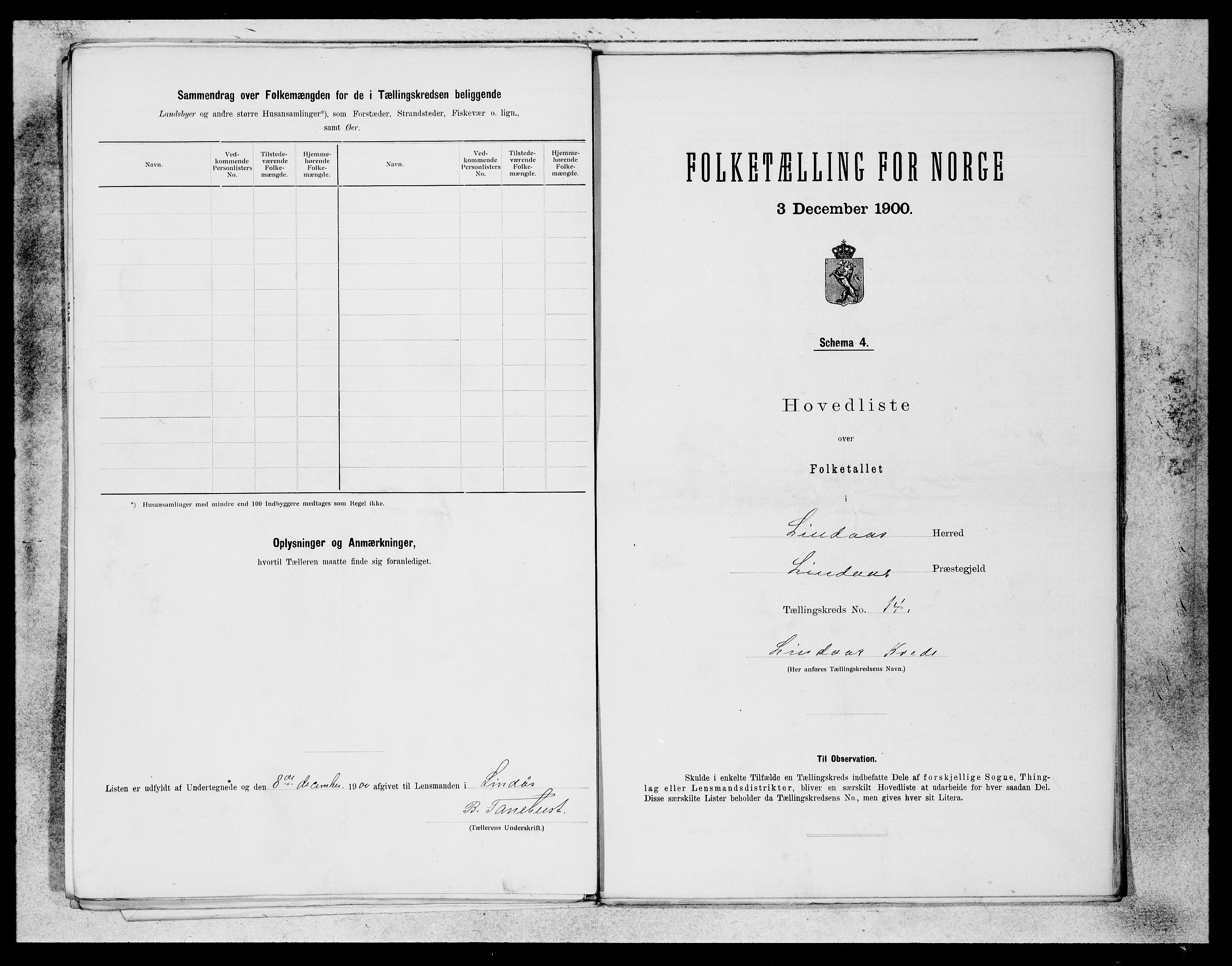 SAB, Folketelling 1900 for 1263 Lindås herred, 1900, s. 29