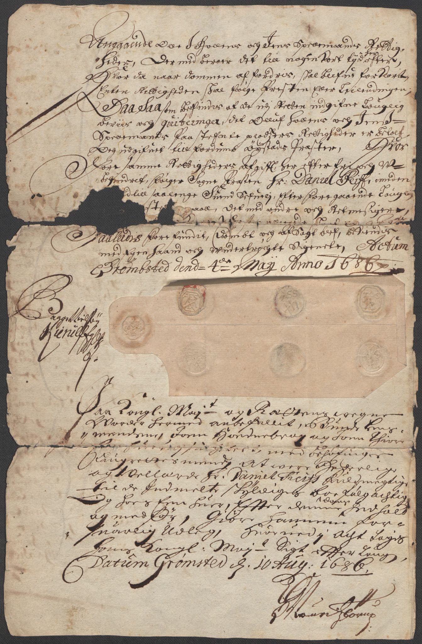 Riksarkivets diplomsamling, AV/RA-EA-5965/F15/L0031: Prestearkiv - Aust-Agder, Vest-Agder og Rogaland, 1575-1768, s. 9