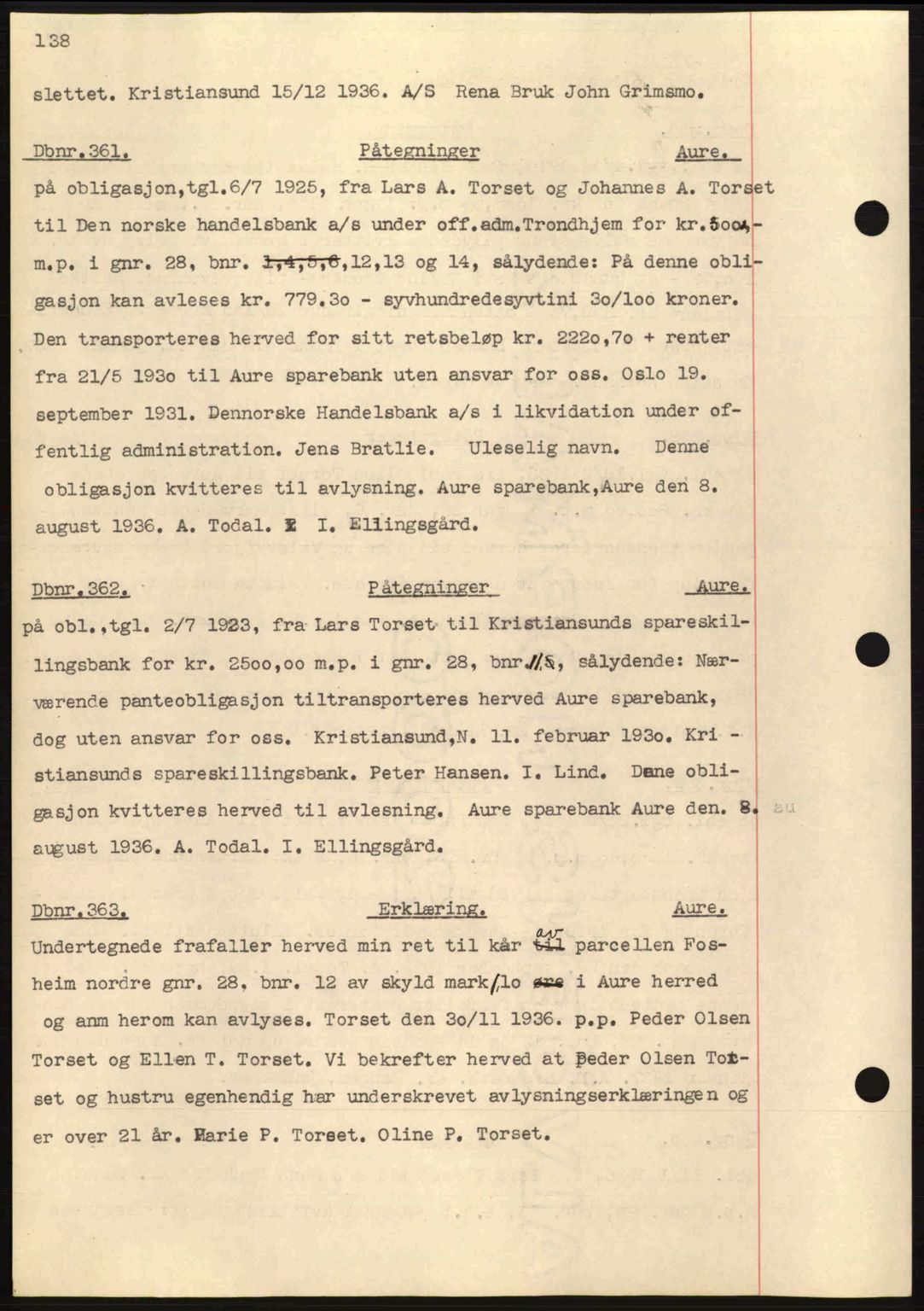Nordmøre sorenskriveri, SAT/A-4132/1/2/2Ca: Pantebok nr. C80, 1936-1939, Dagboknr: 361/1937