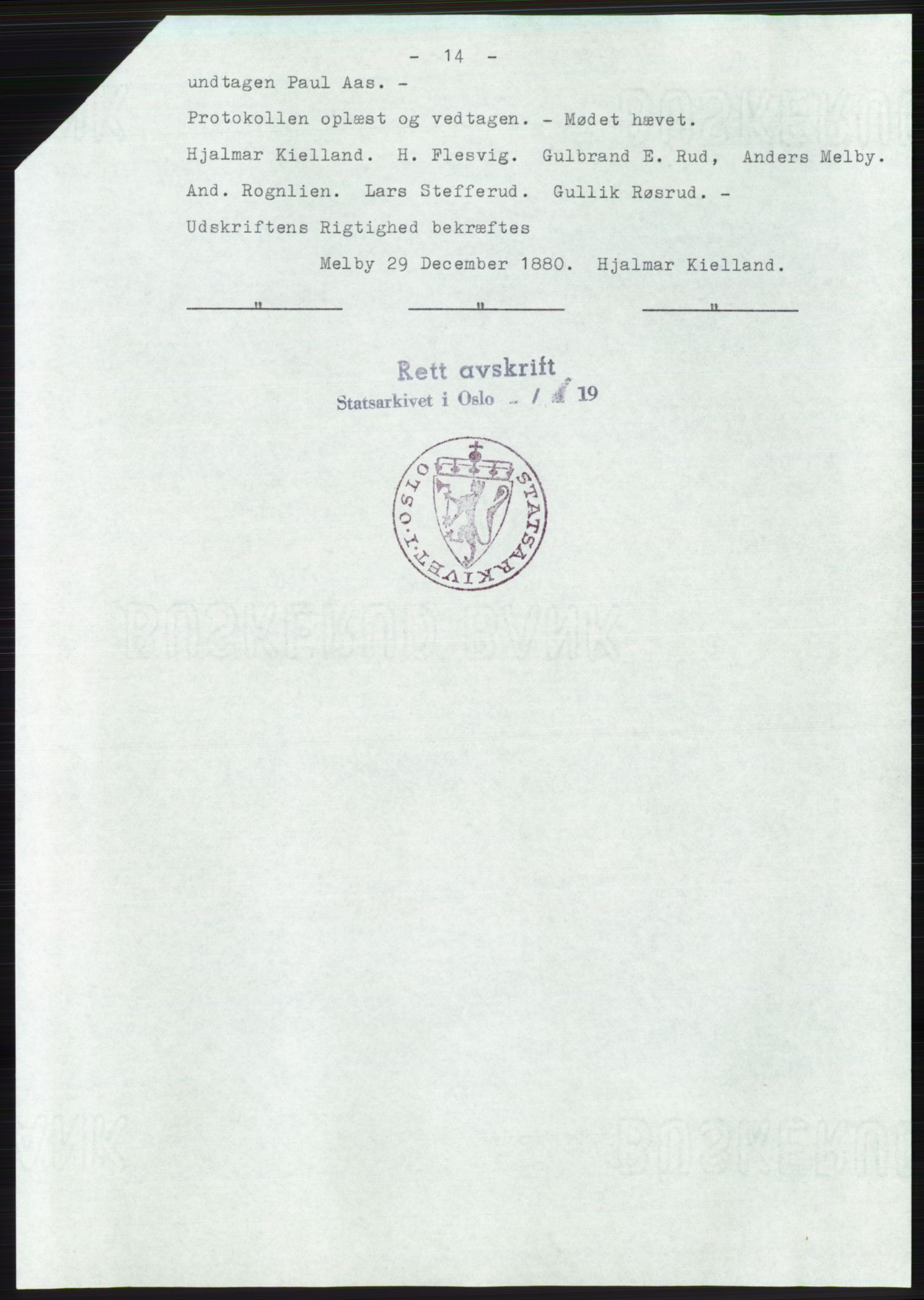 Statsarkivet i Oslo, SAO/A-10621/Z/Zd/L0036: Avskrifter, j.nr 88-2903/1977, 1977, s. 400
