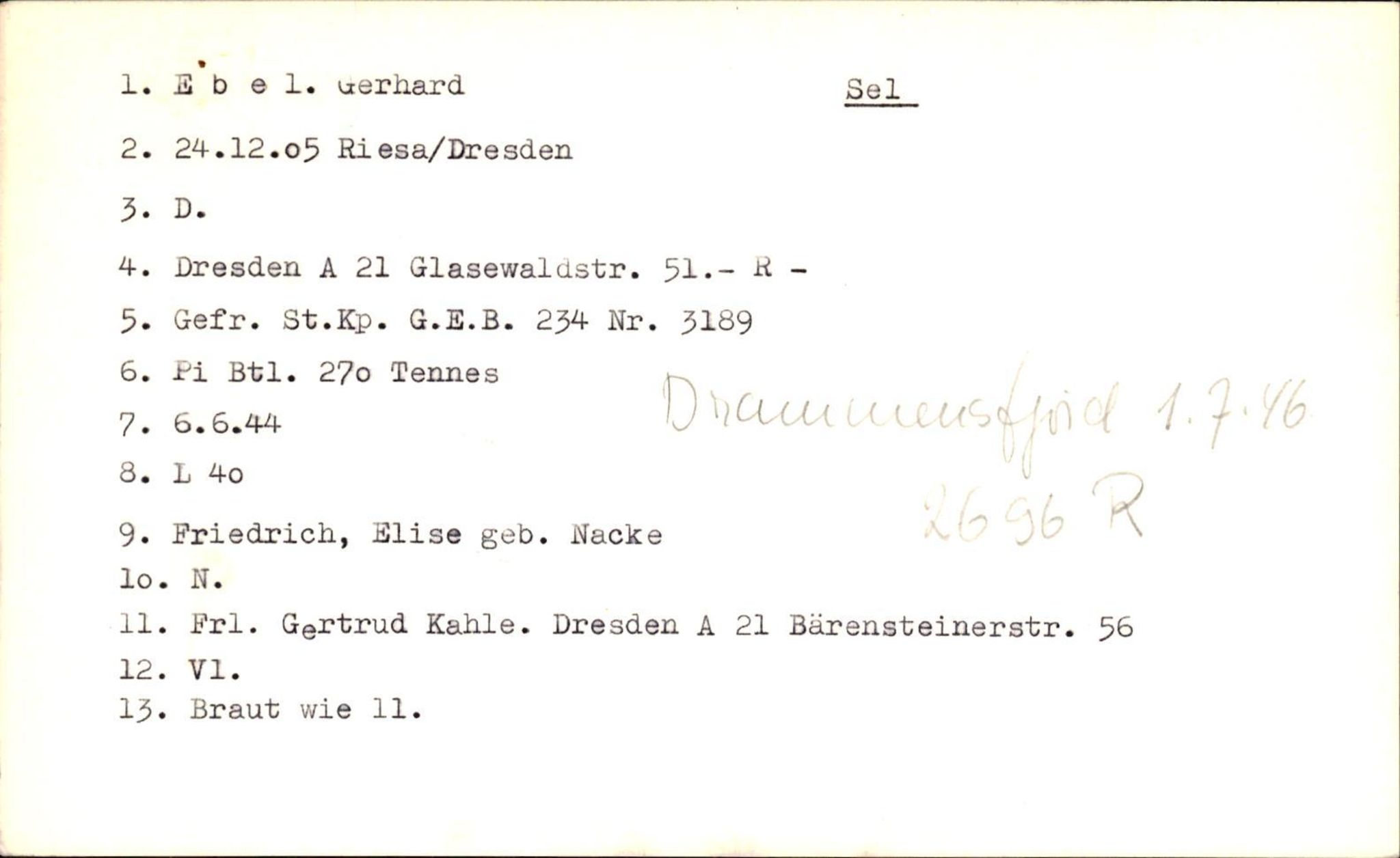 Hjemsendte tyskere , RA/RAFA-6487/D/Db/L0009: Dethoff-Erfurth, 1945-1947, s. 662