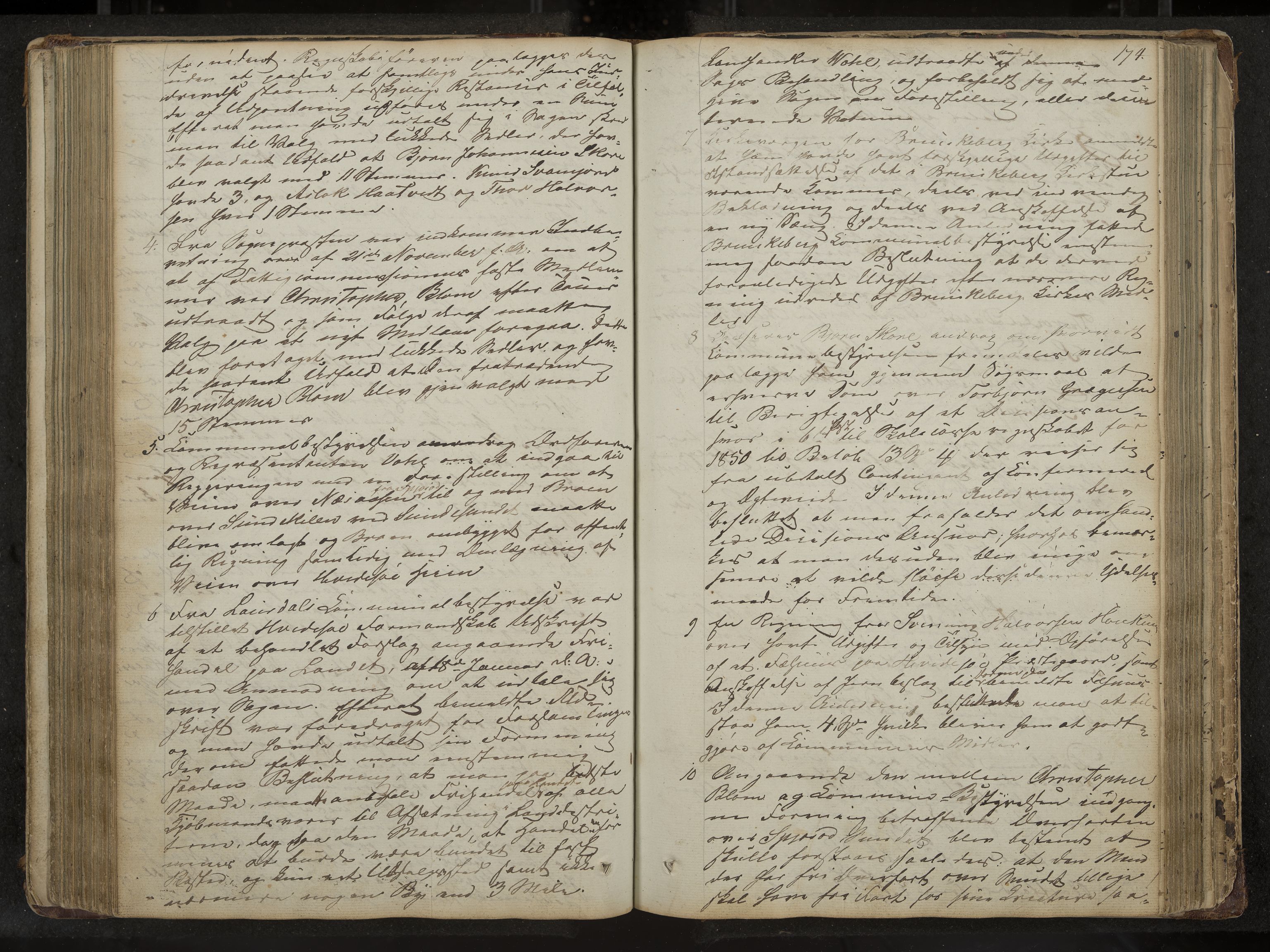 Kviteseid formannskap og sentraladministrasjon, IKAK/0829021/A/Aa/L0001: Møtebok med register, 1837-1866, s. 174