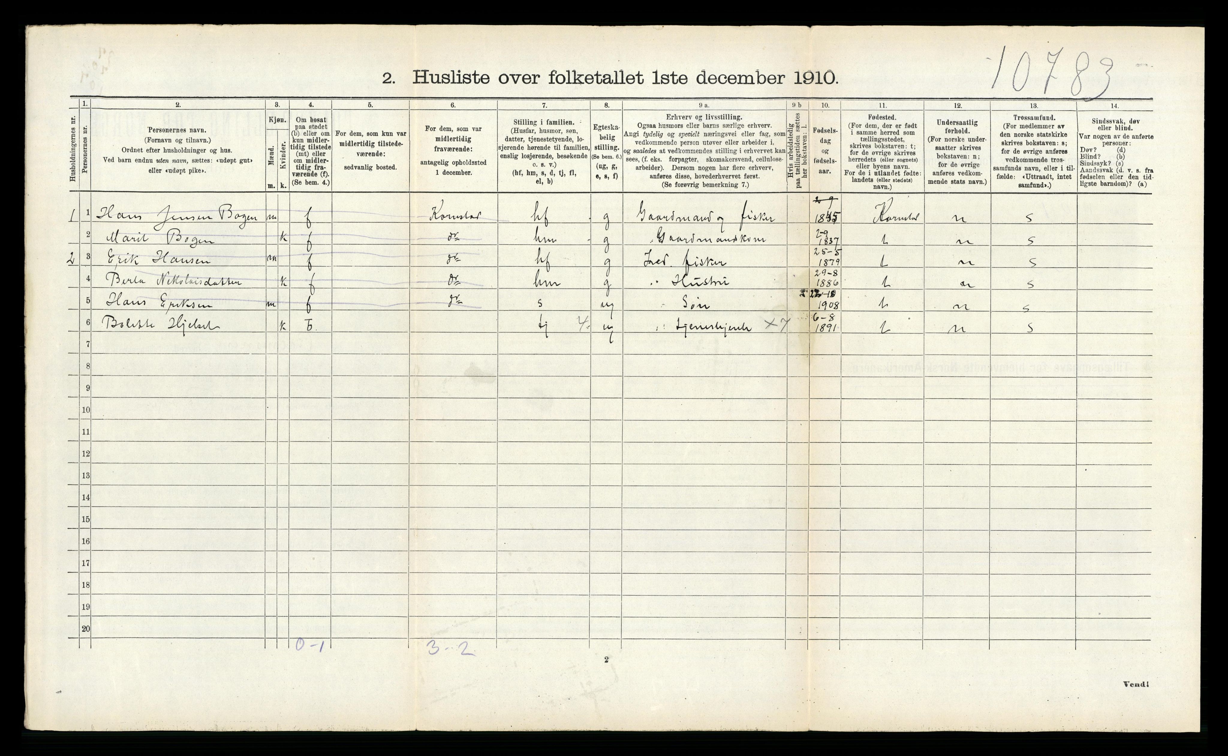 RA, Folketelling 1910 for 1554 Bremsnes herred, 1910, s. 519