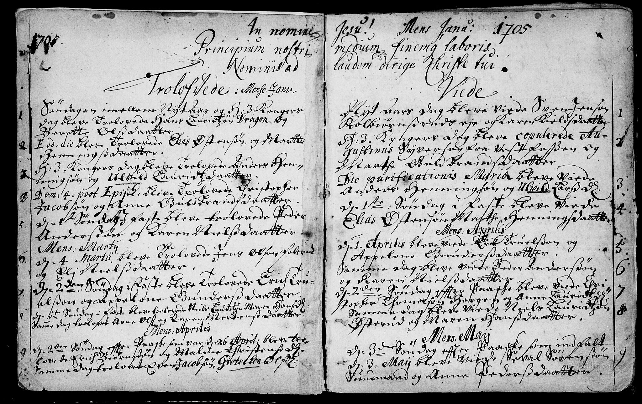 Eiker kirkebøker, SAKO/A-4/F/Fa/L0005: Ministerialbok nr. I 5 /1, 1705-1759