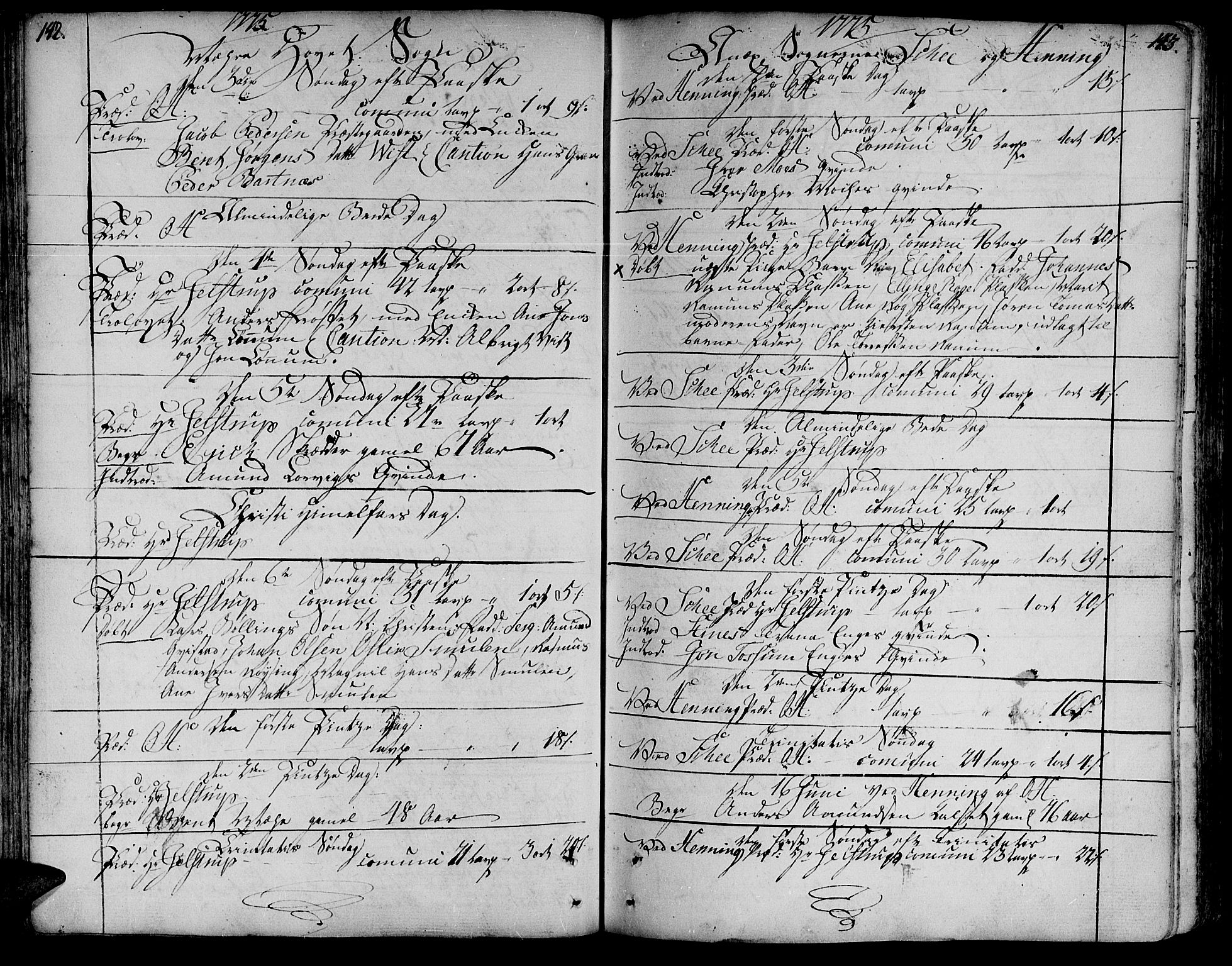 Ministerialprotokoller, klokkerbøker og fødselsregistre - Nord-Trøndelag, AV/SAT-A-1458/735/L0331: Ministerialbok nr. 735A02, 1762-1794, s. 142-143