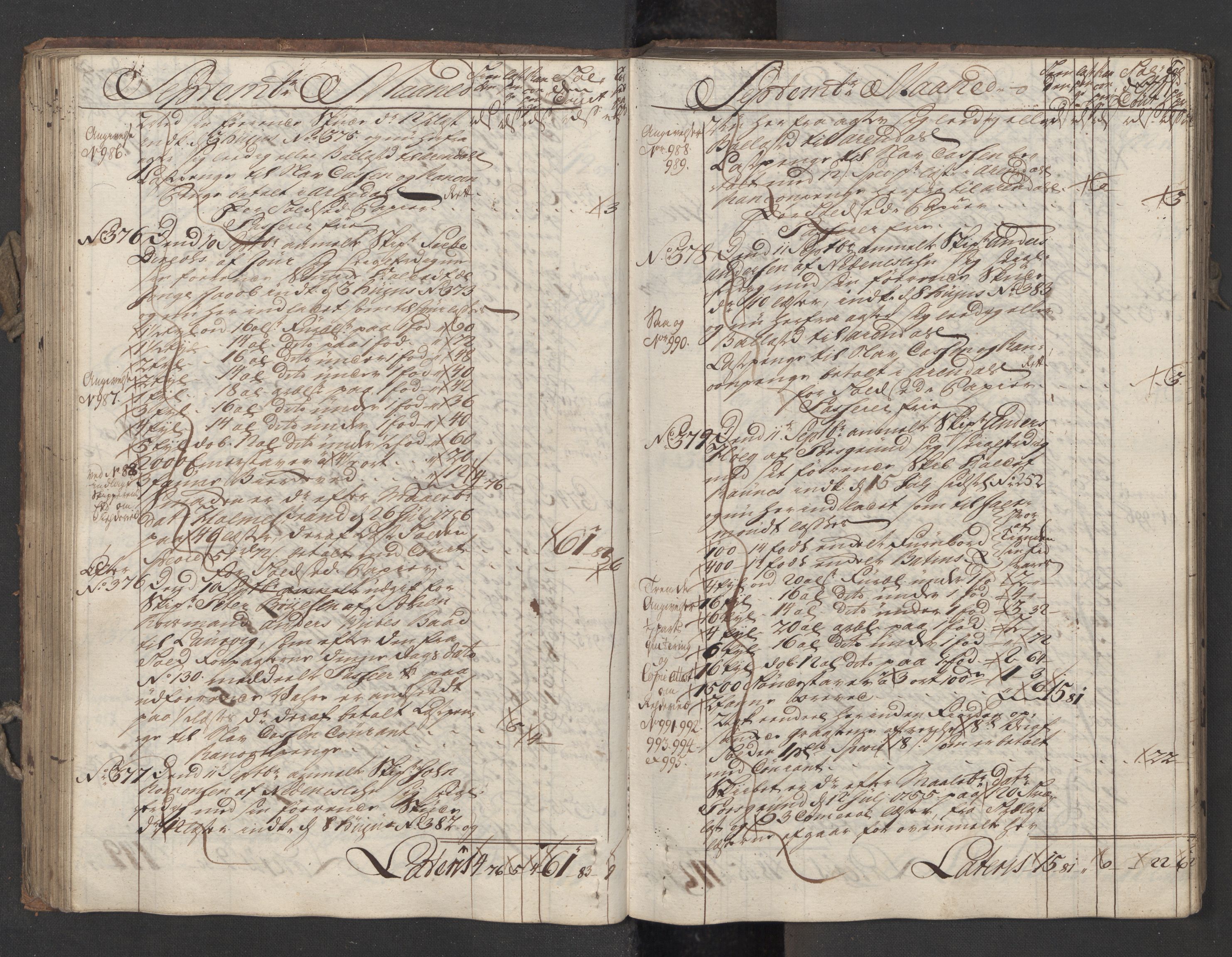 Generaltollkammeret, tollregnskaper, AV/RA-EA-5490/R12/L0029/0001: Tollregnskaper Langesund / Utgående hovedtollbok, 1756, s. 91b-92a